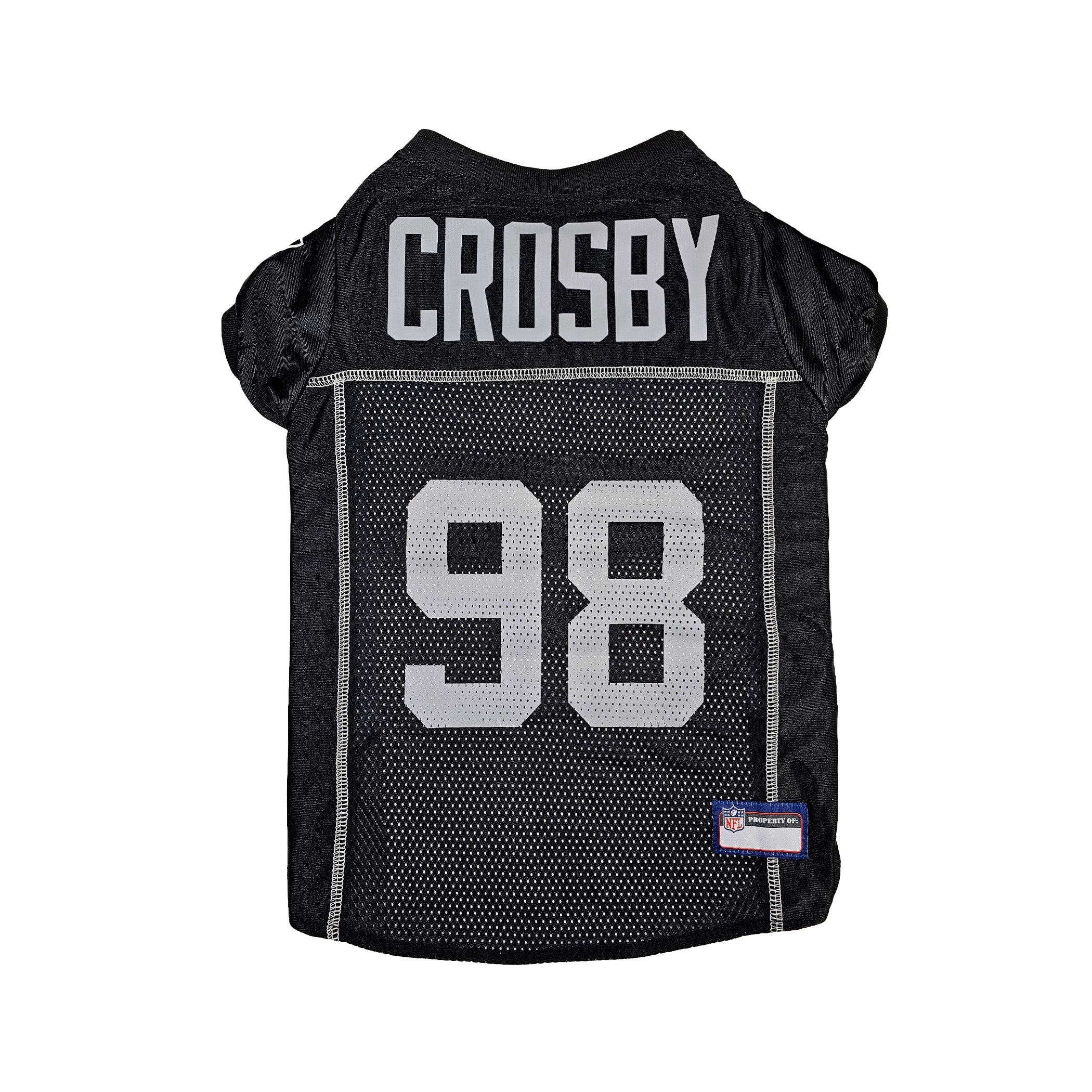 Maxx Crosby Pet Striped Jersey (Oak) Image 1
