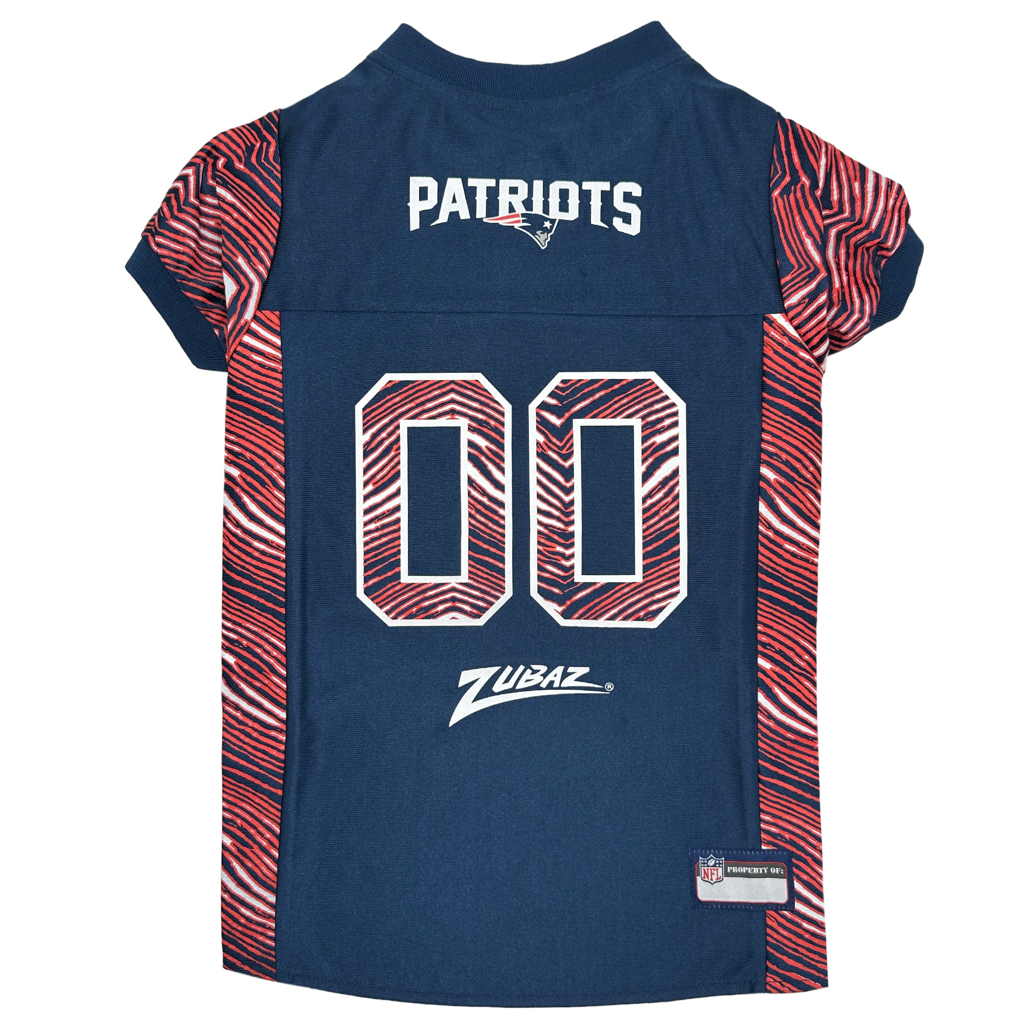 New England Patriots Zubaz Pet Jersey Image 1