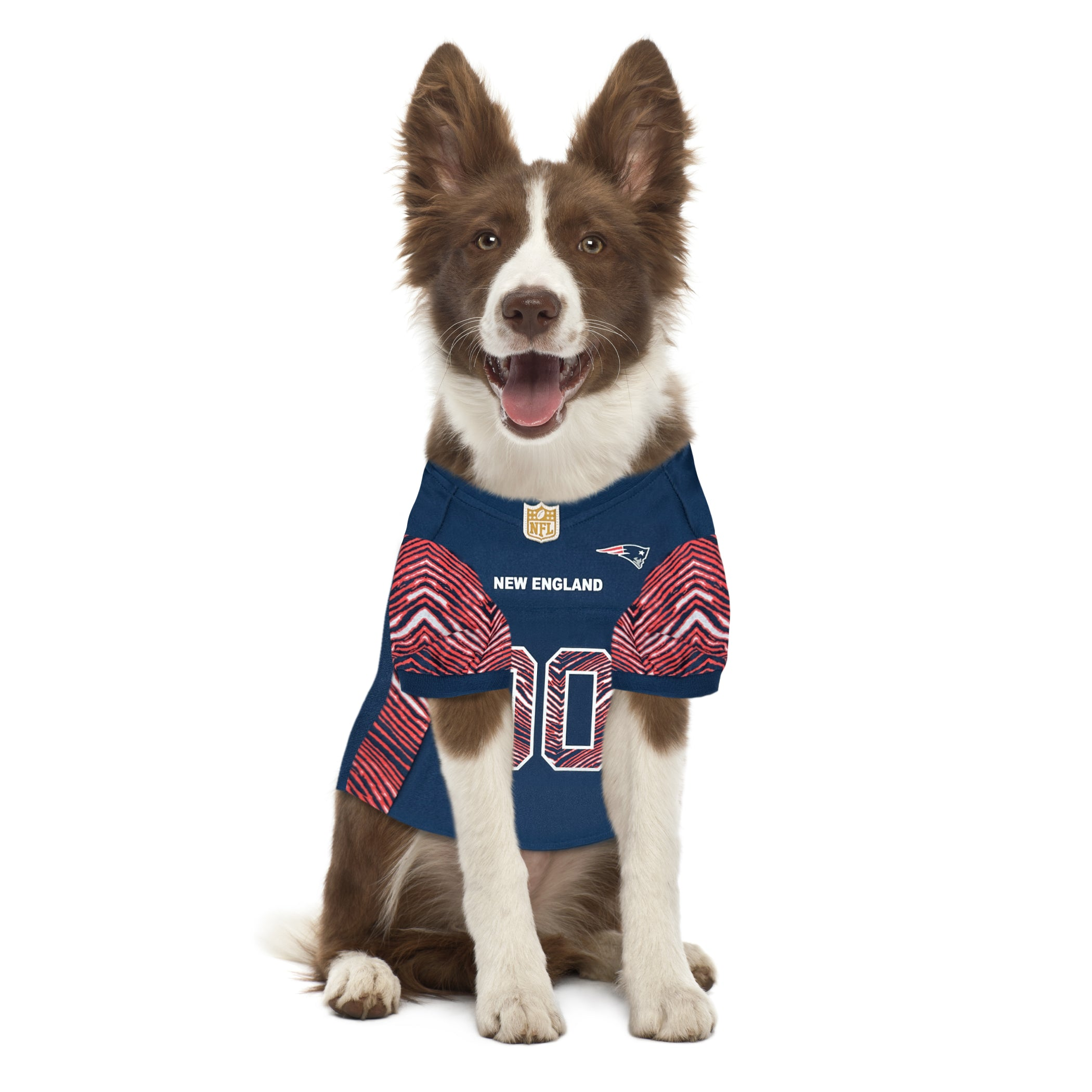New England Patriots Zubaz Pet Jersey Image 1