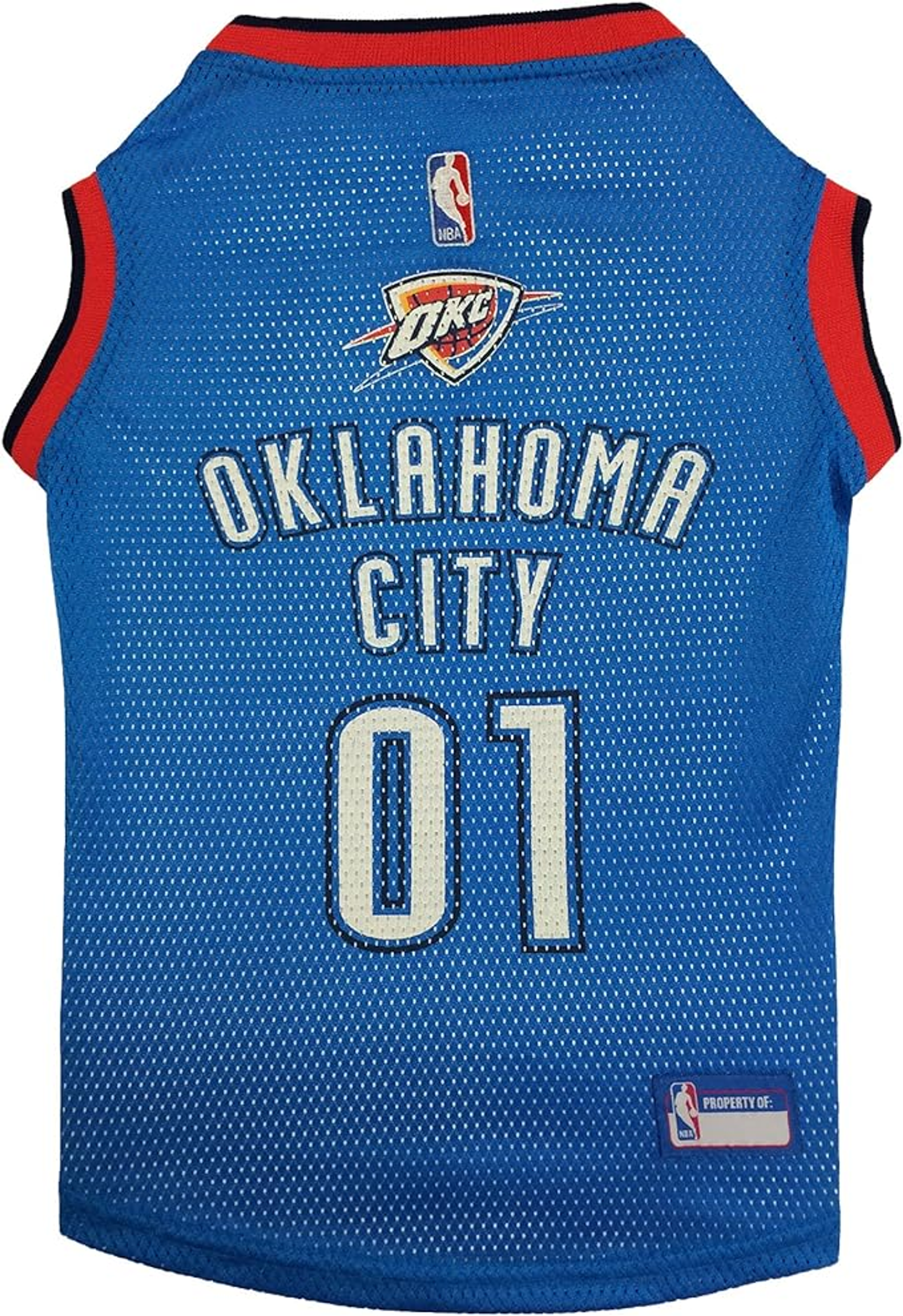 OKC Thunder Basketball Mesh Jersey Image 1