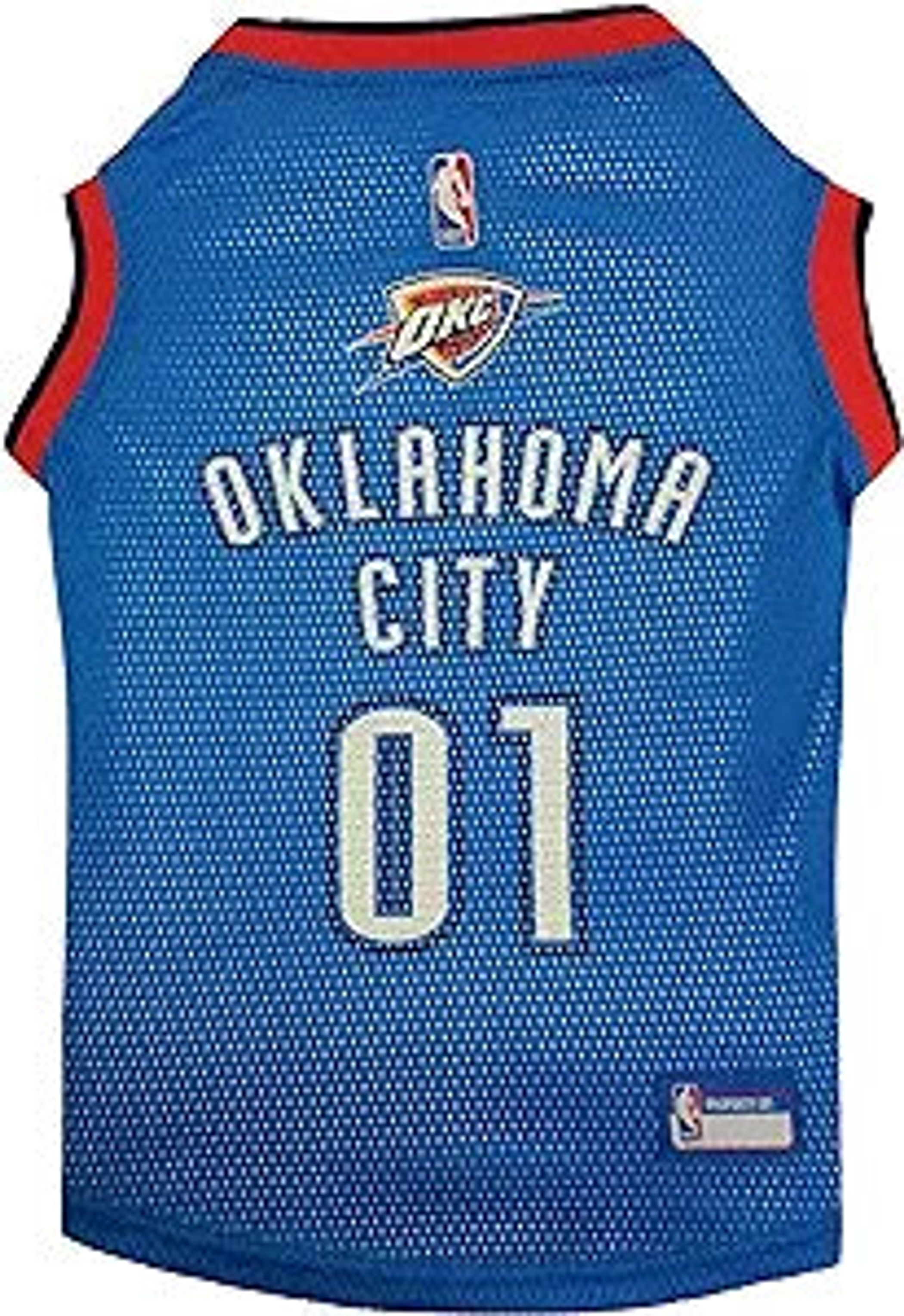 OKC Thunder Basketball Mesh Jersey Image 1