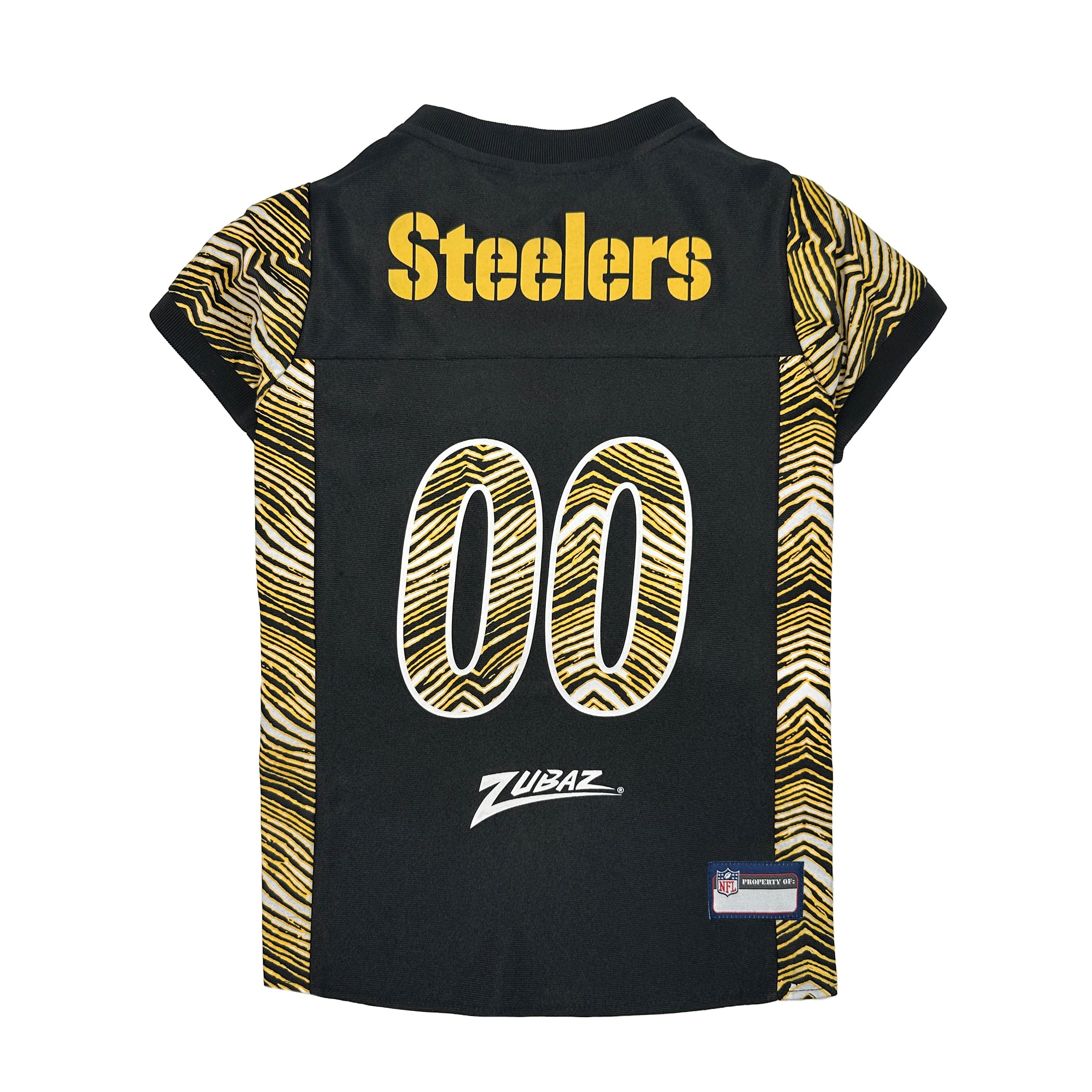Pittsburgh Steelers Zubaz Pet Jersey Image 1