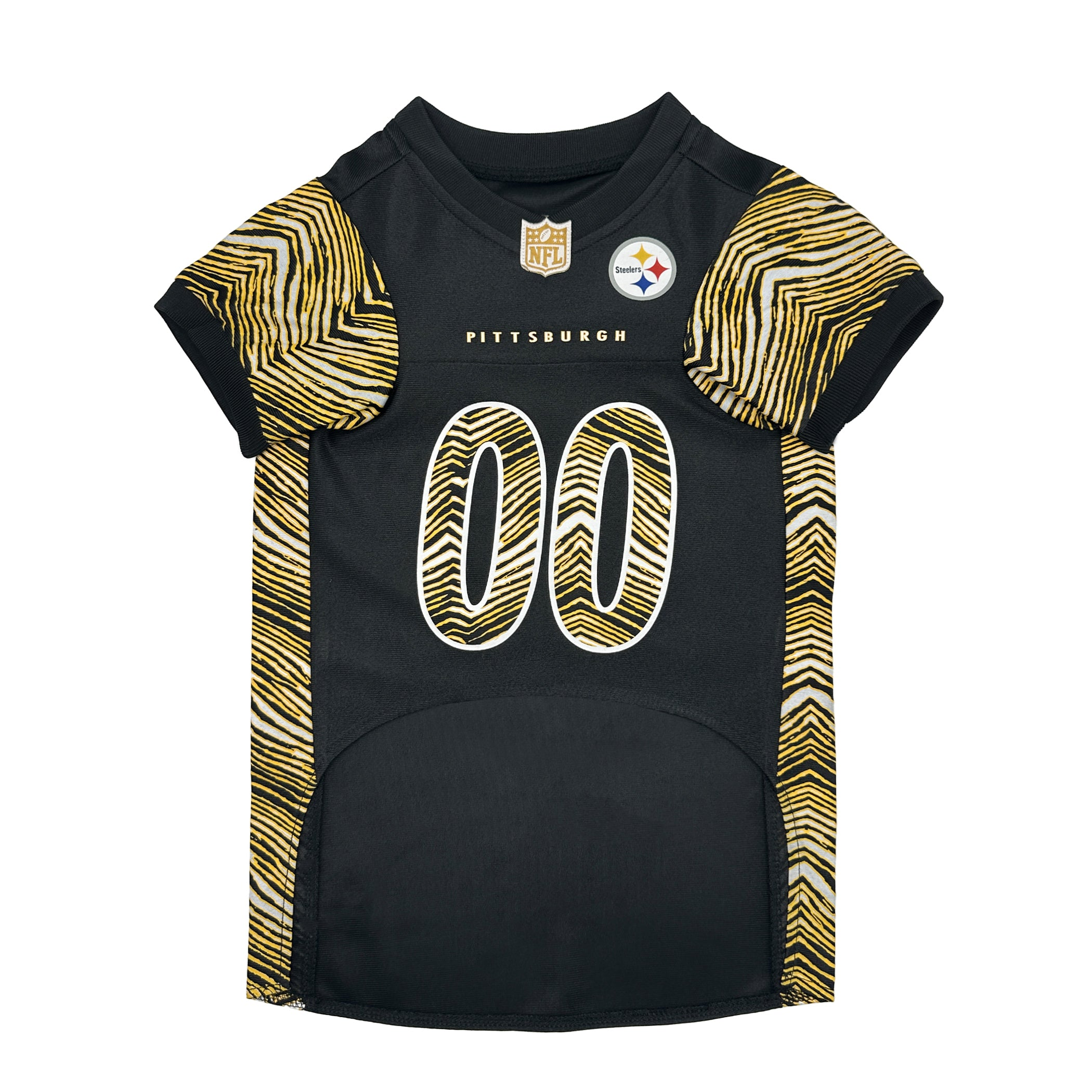 Pittsburgh Steelers Zubaz Pet Jersey Image 1