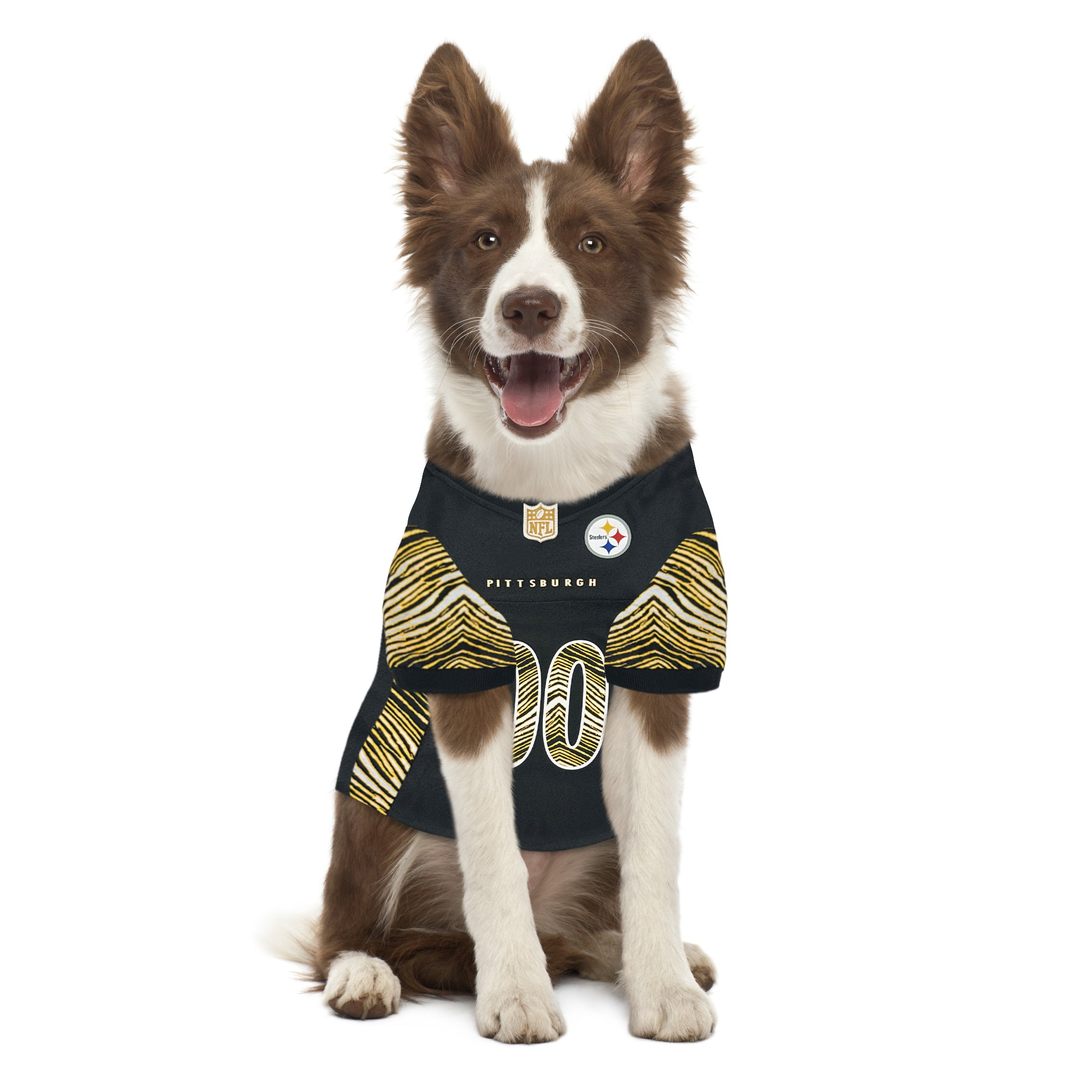 Pittsburgh Steelers Zubaz Pet Jersey Image 1
