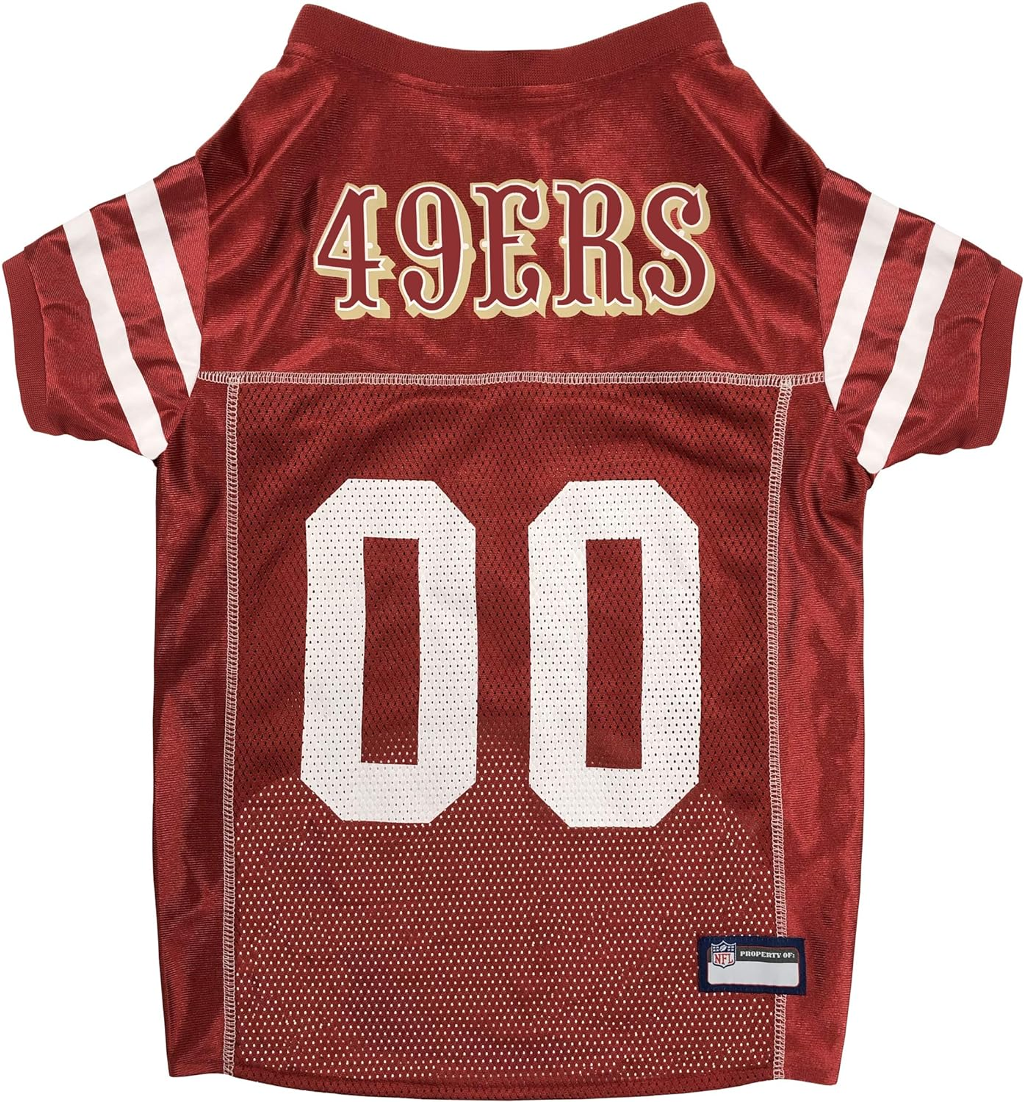 San Francisco 49ers Pet Striped Jersey Image 1