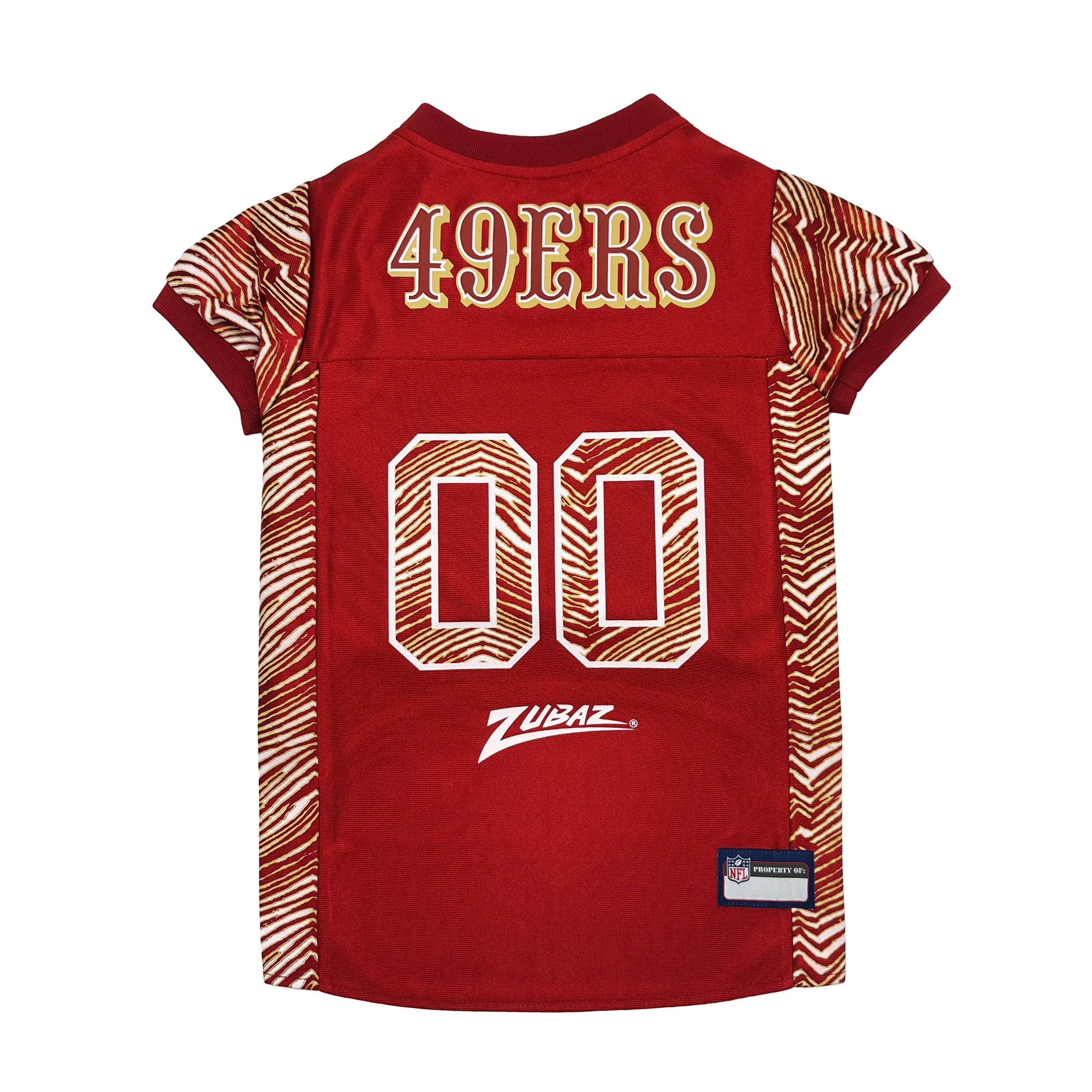 San Francisco 49ers Zubaz Pet Jersey Image 1