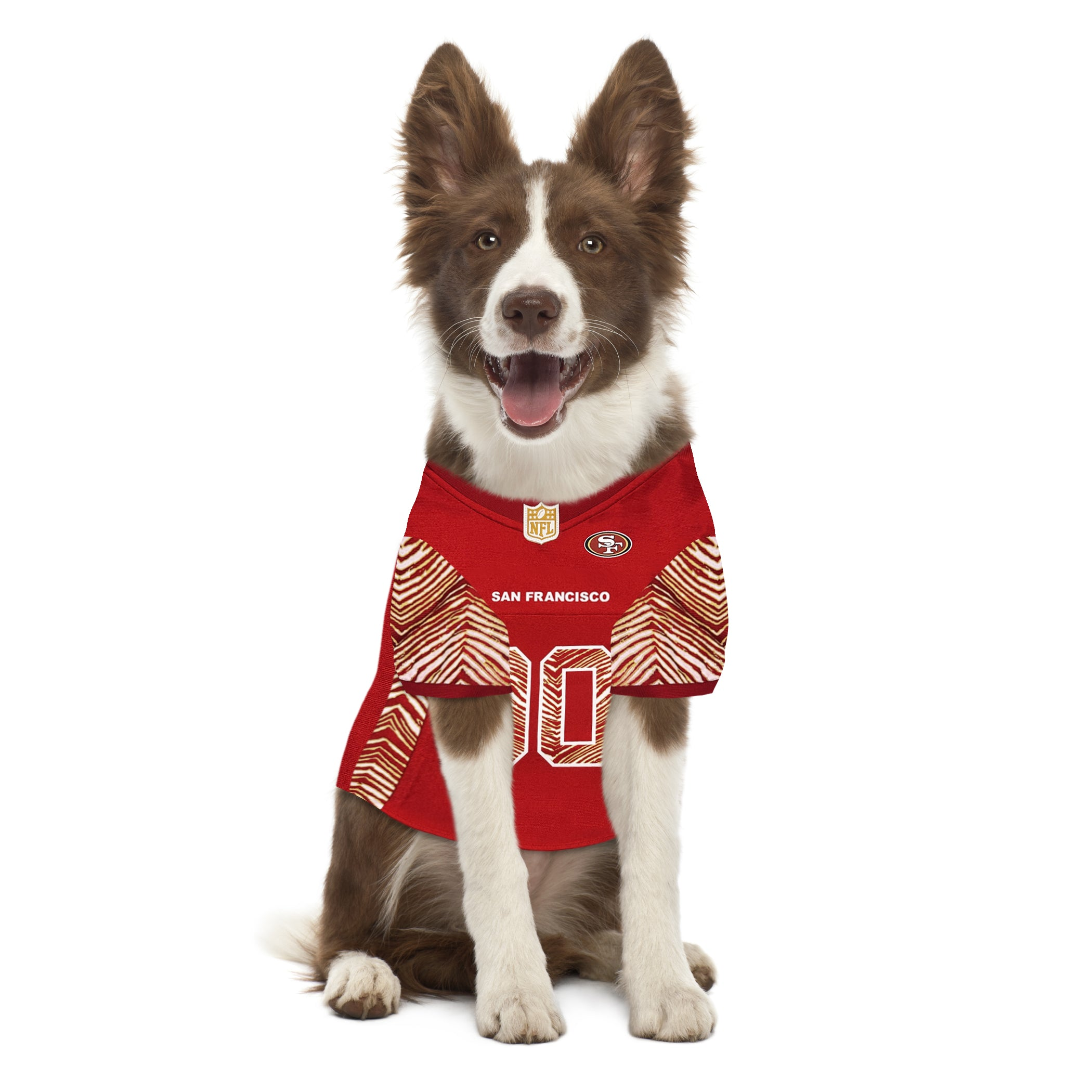 San Francisco 49ers Zubaz Pet Jersey Image 1