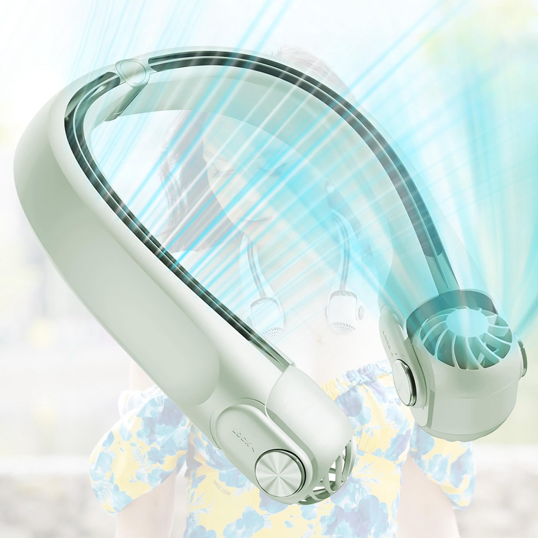 Portable Neck Hanging Fan