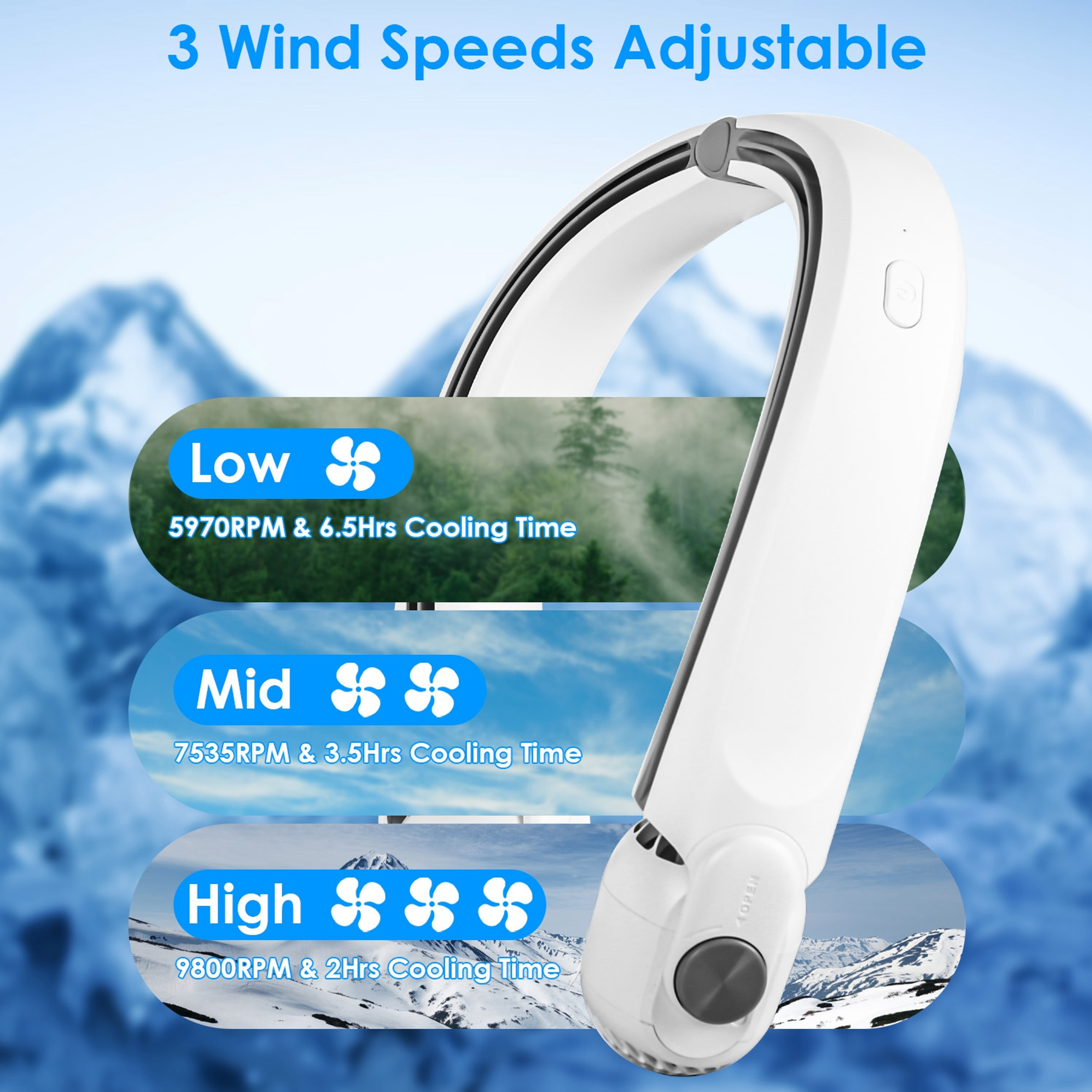Portable Neck Hanging Fan