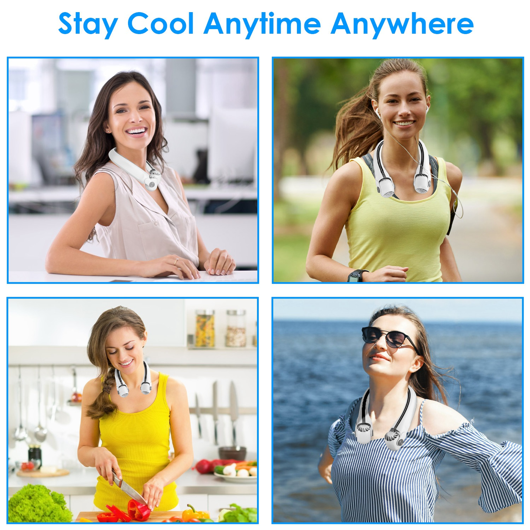 Portable Neck Hanging Fan
