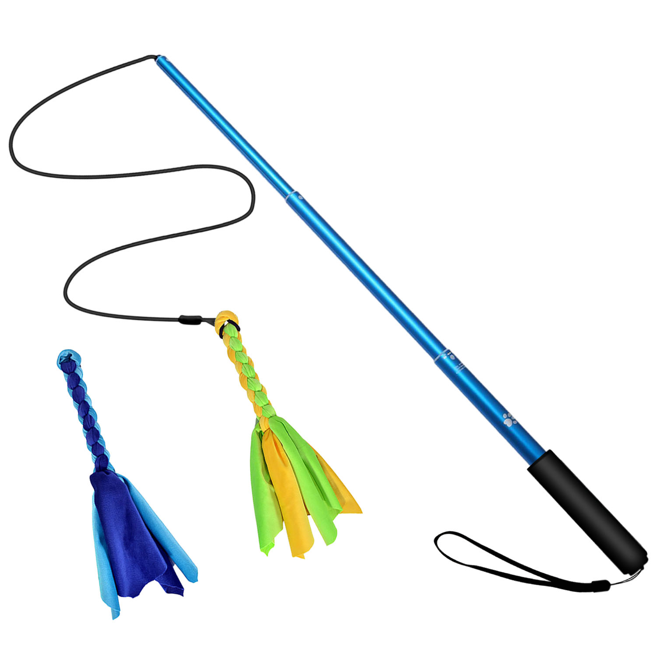 Extendable Dog Flirt Pole Blue