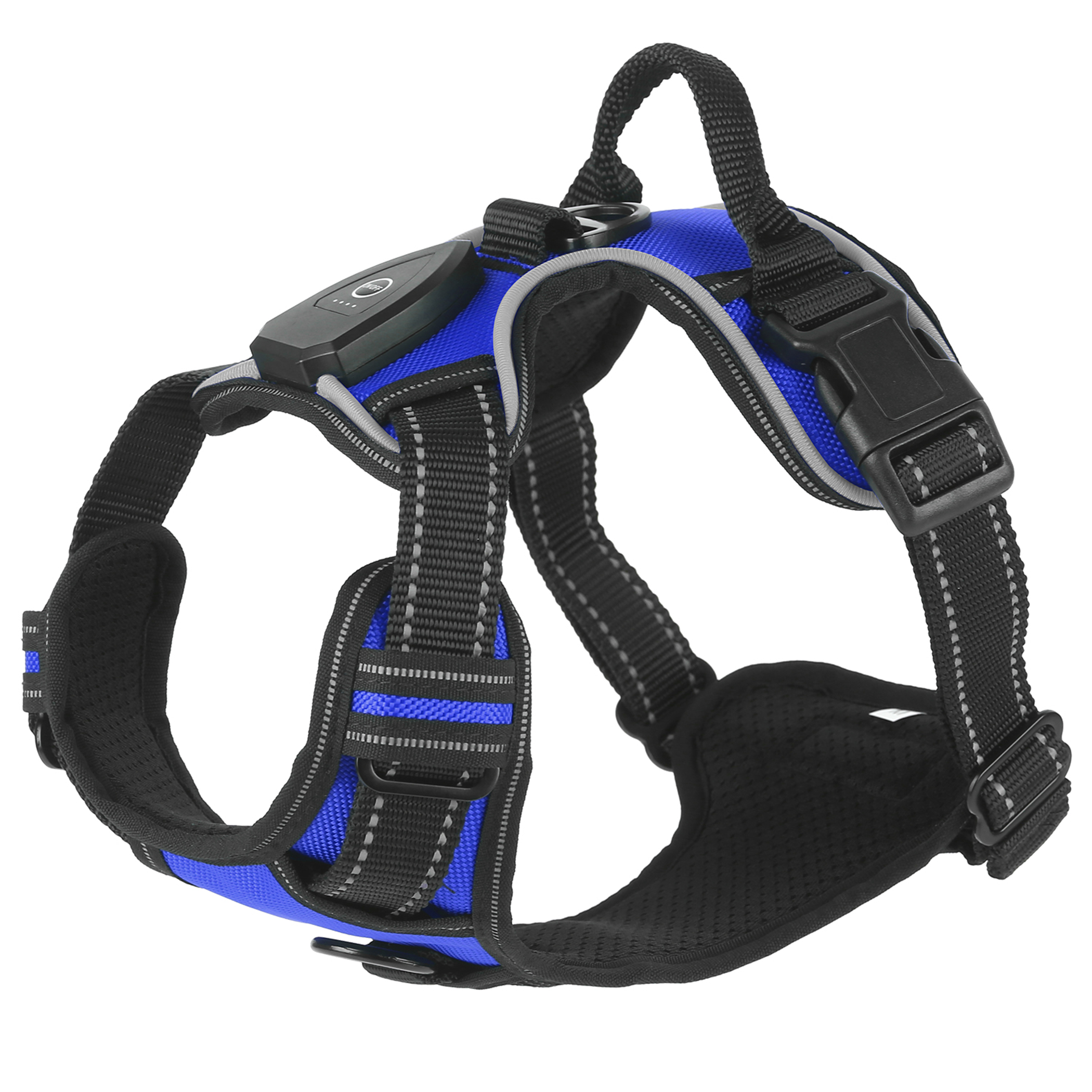 Light Up Dog Harness Rechargeable LED XL