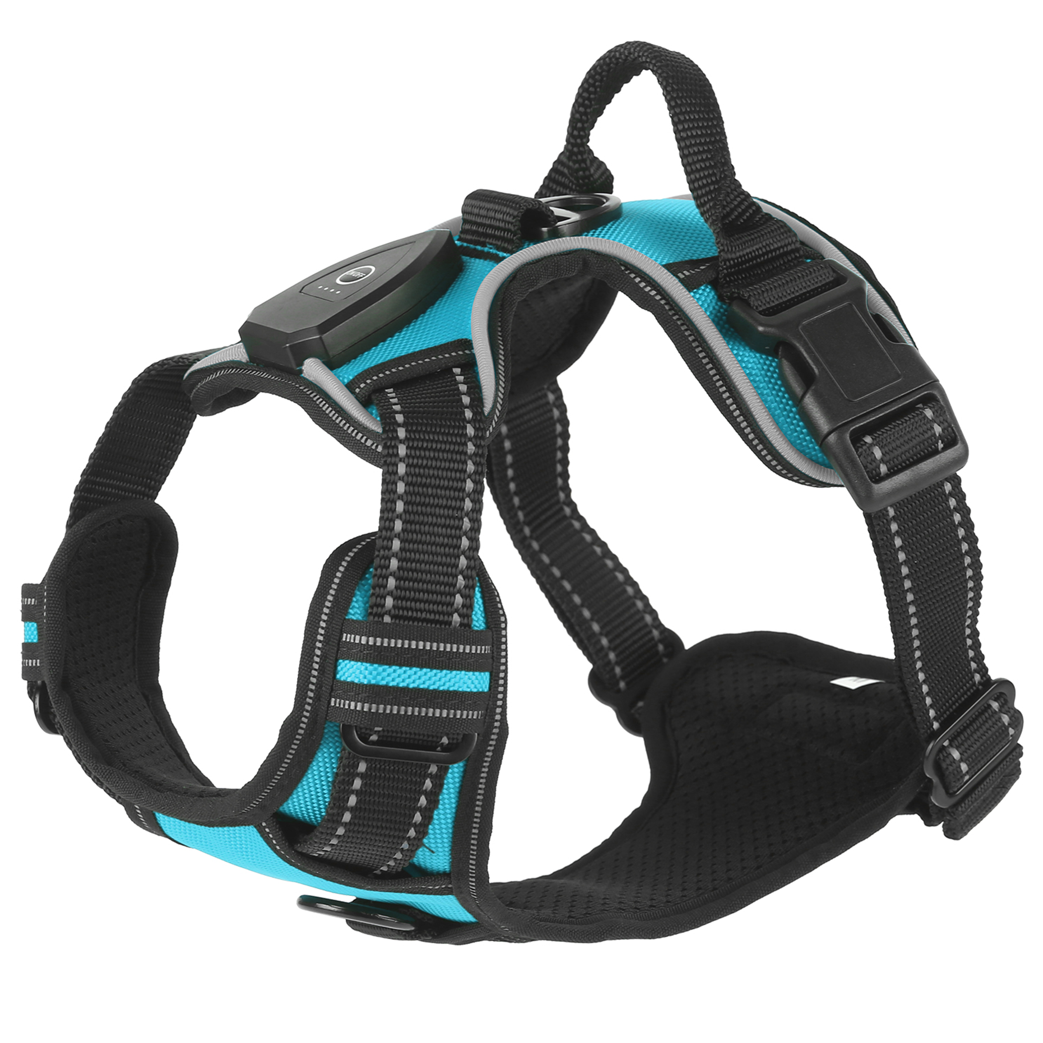 Light Up Dog Harness Rechargeable LED XL