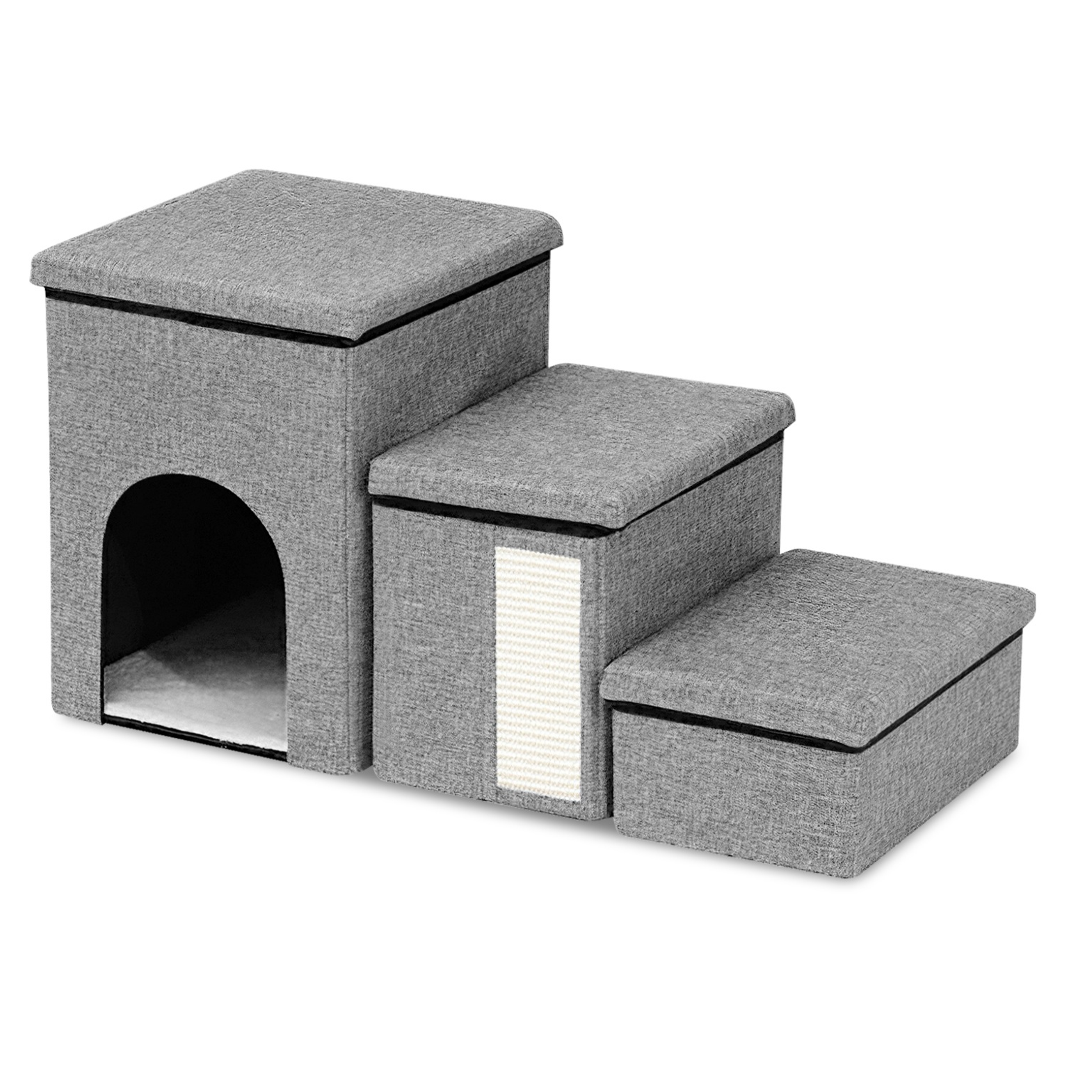 3 Step Pet Stair 4-IN-1 Foldable Dog Ramp