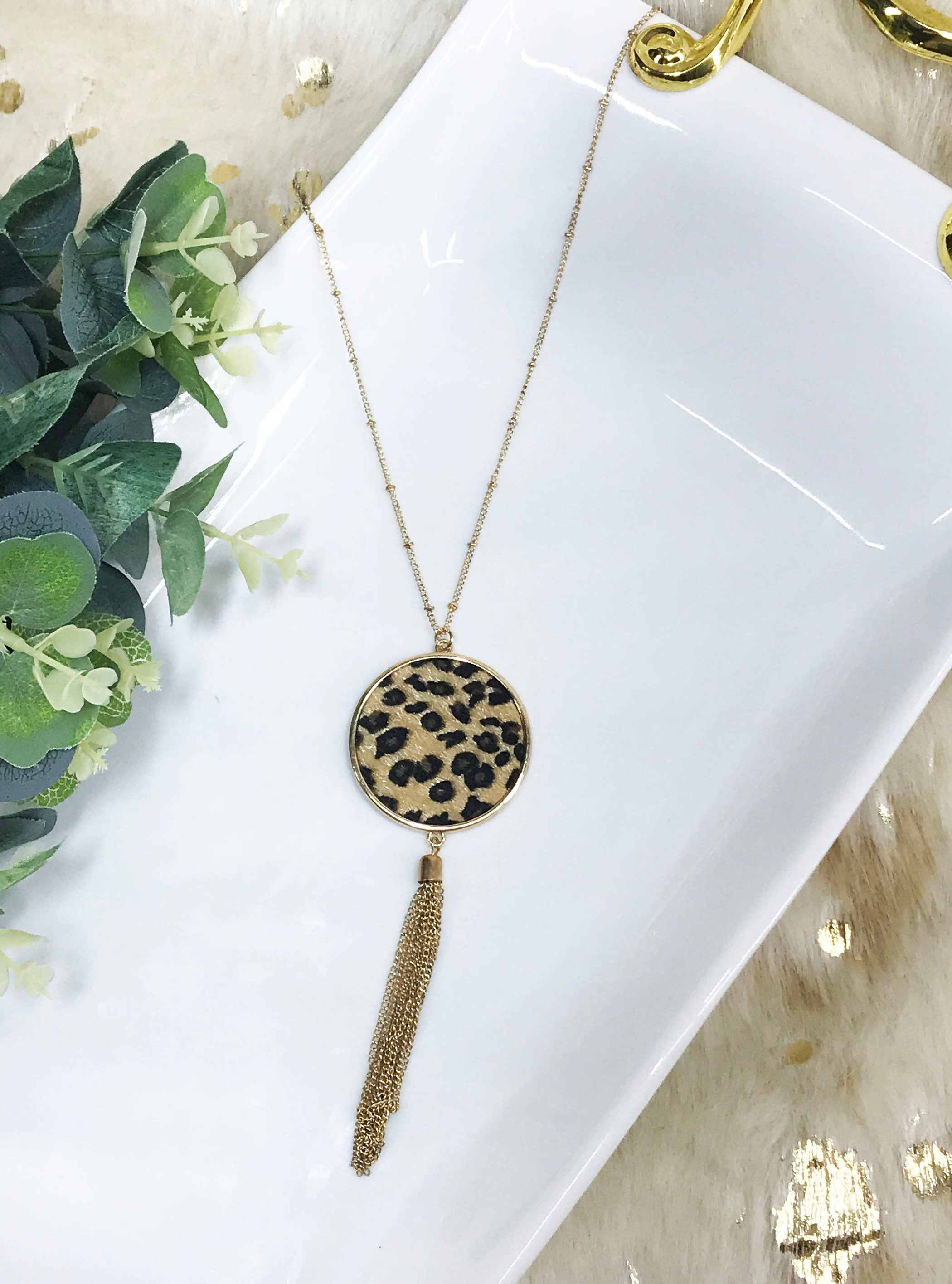 Leopard Pendant Necklace