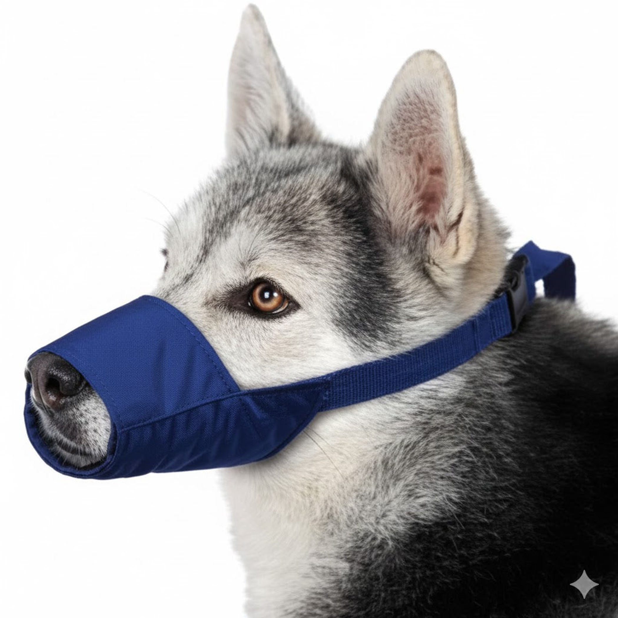 Color-Coded Strap Quick Muzzle for Dogs XXL Blue