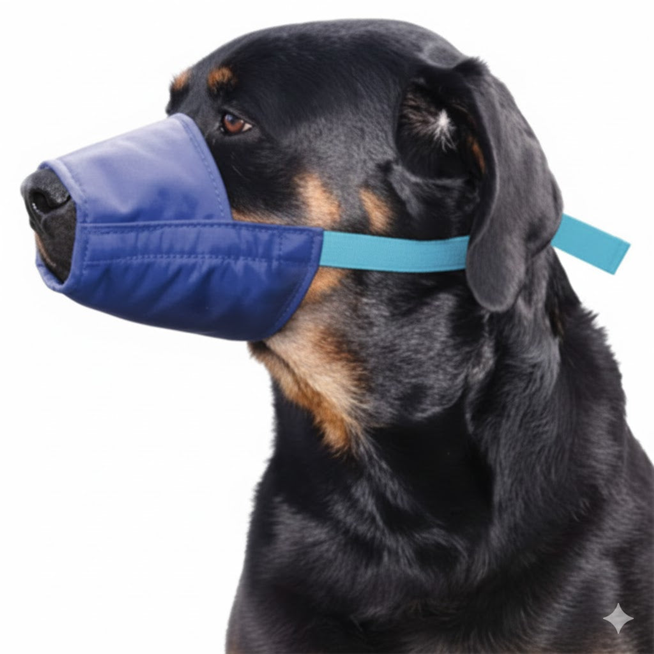 Color-Coded Strap Quick Muzzle for Dogs 3XL Blue