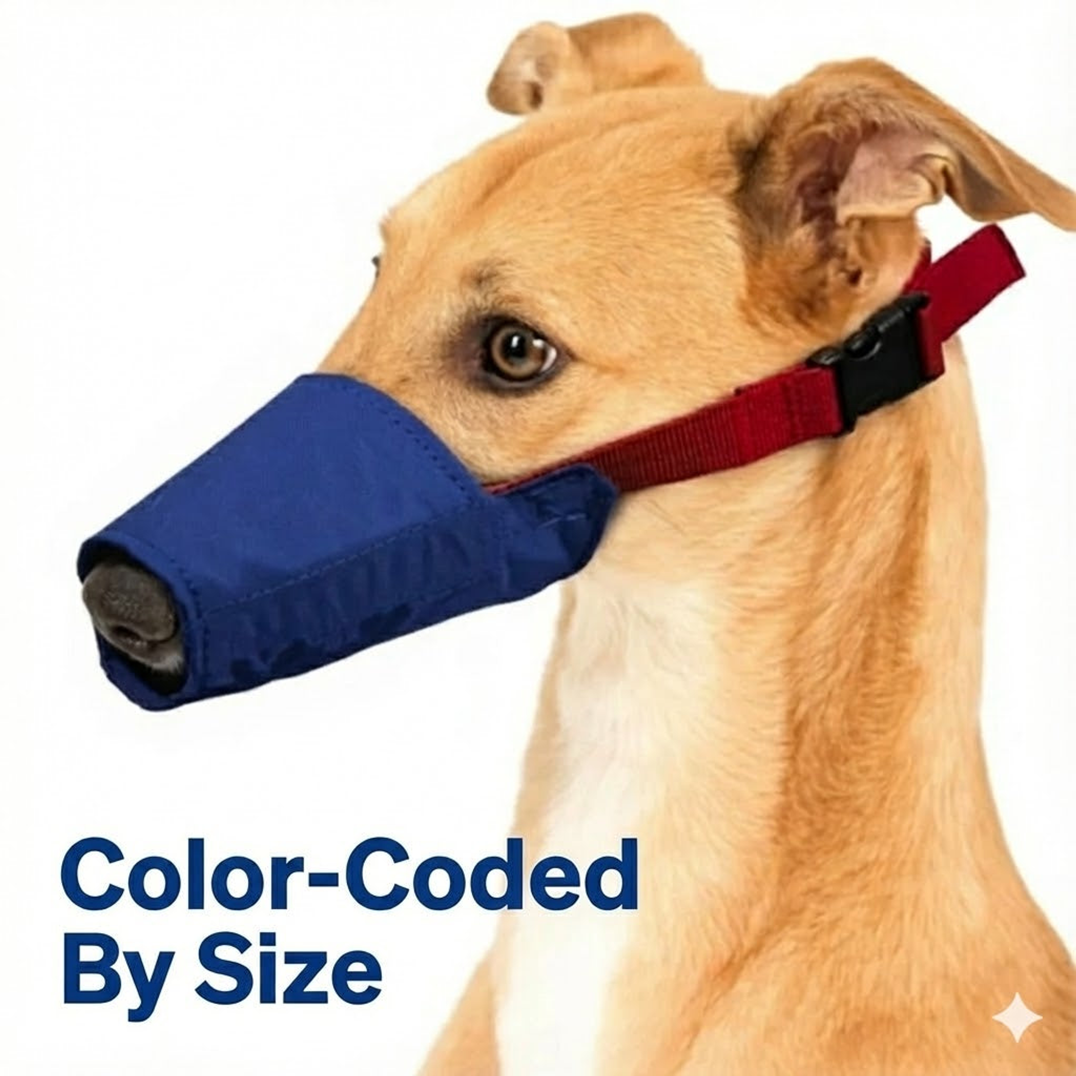Long Snout Color-Coded Quick Muzzle Small Blue