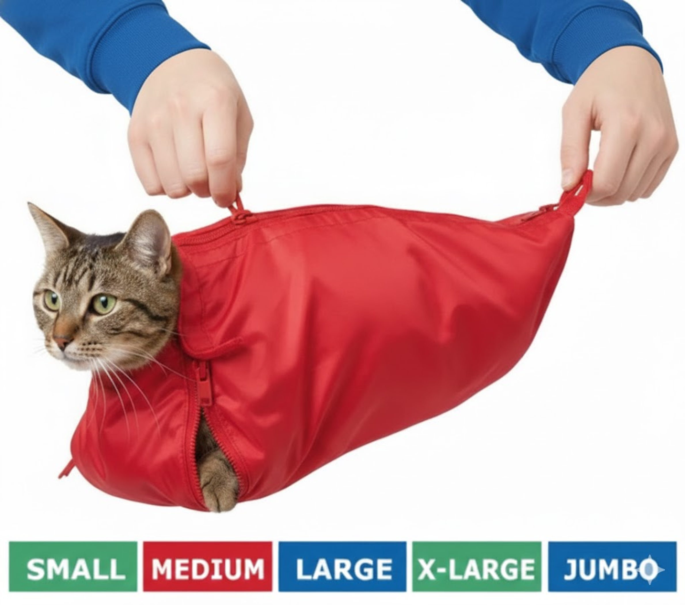 Original Cat Sack Sets S M L & XL Red Pack of 4
