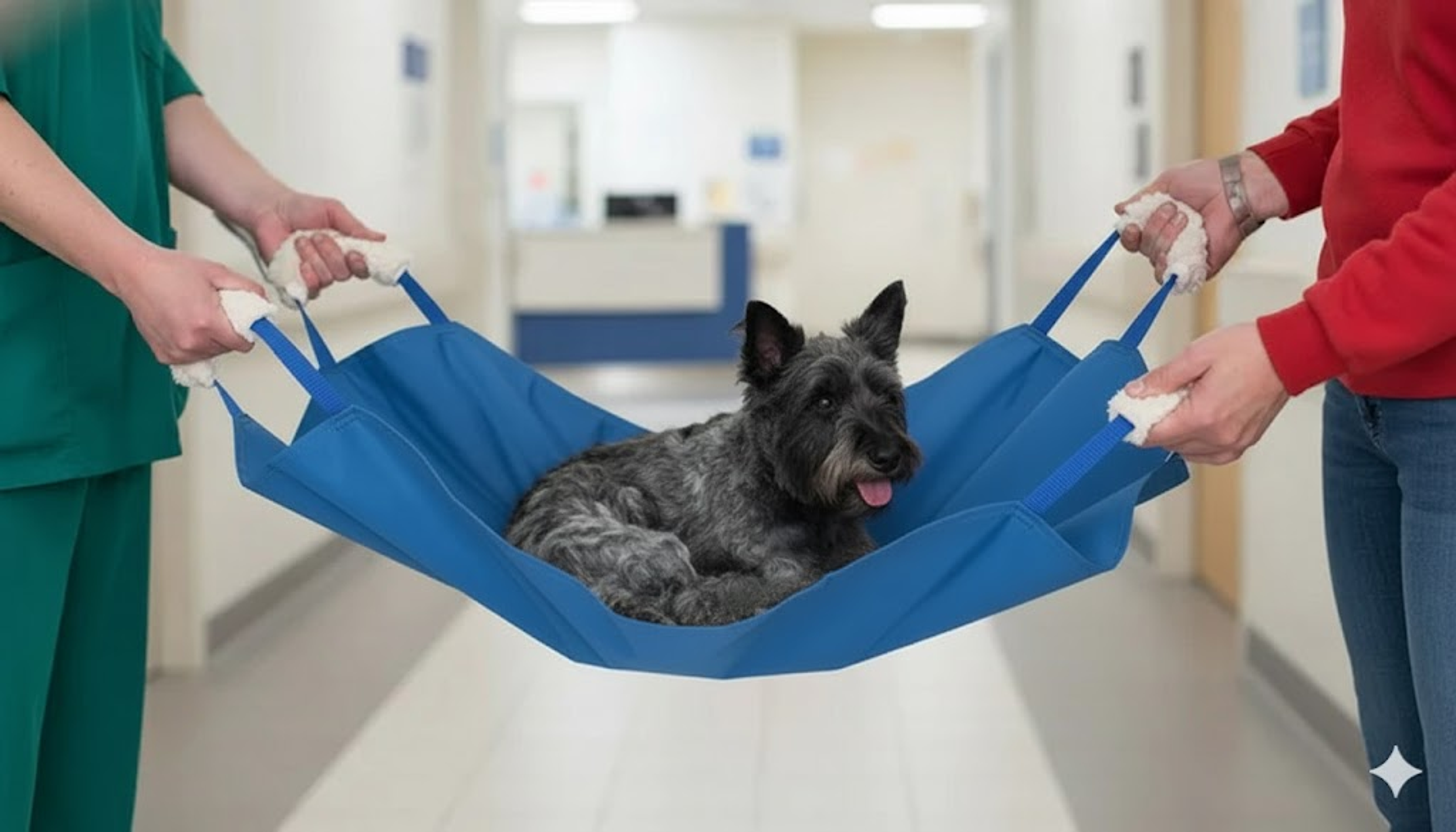 Soft Quick Carry Animal Stretcher Large Blue