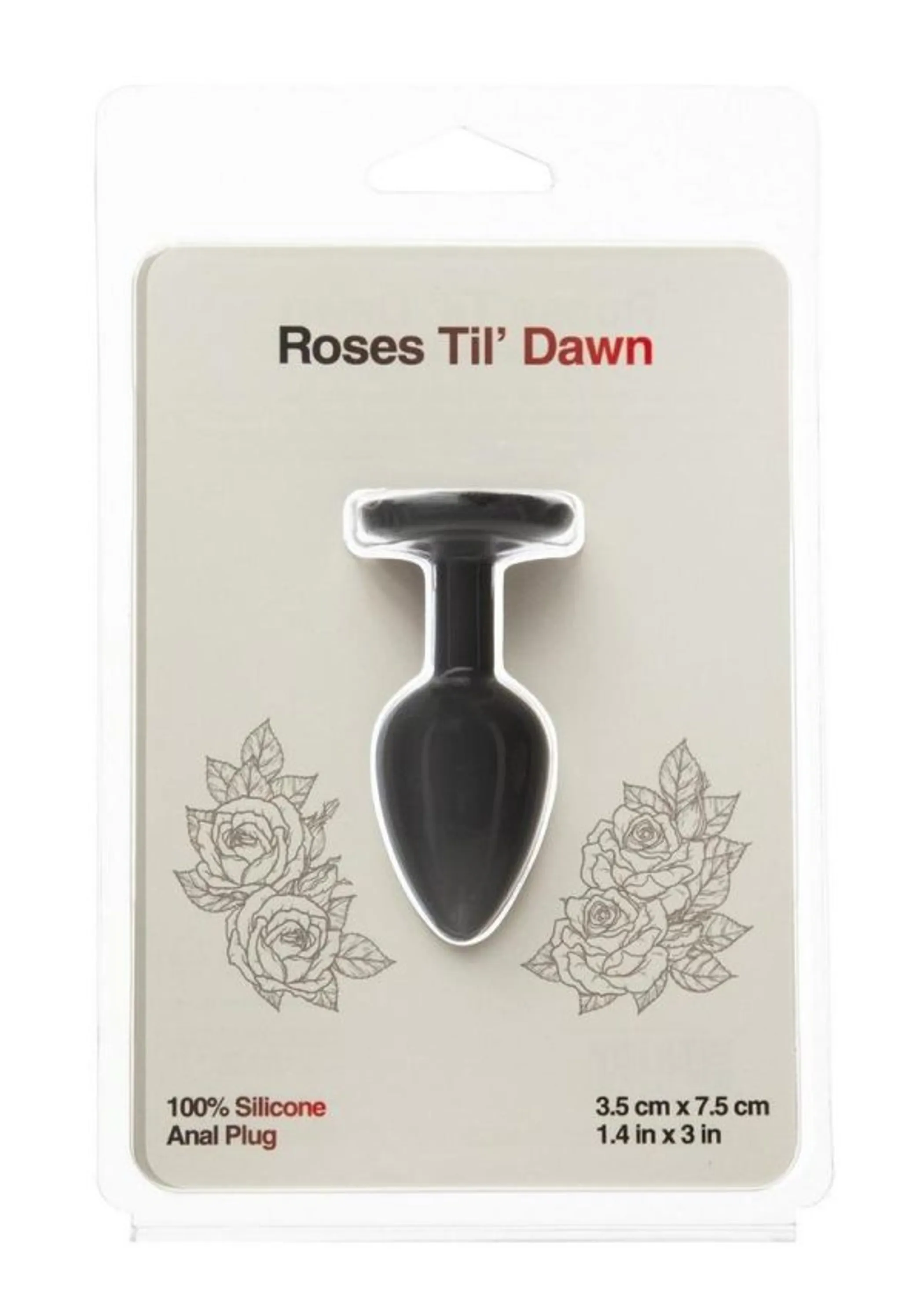 Roses Til Dawn Small Silicone Anal Plug