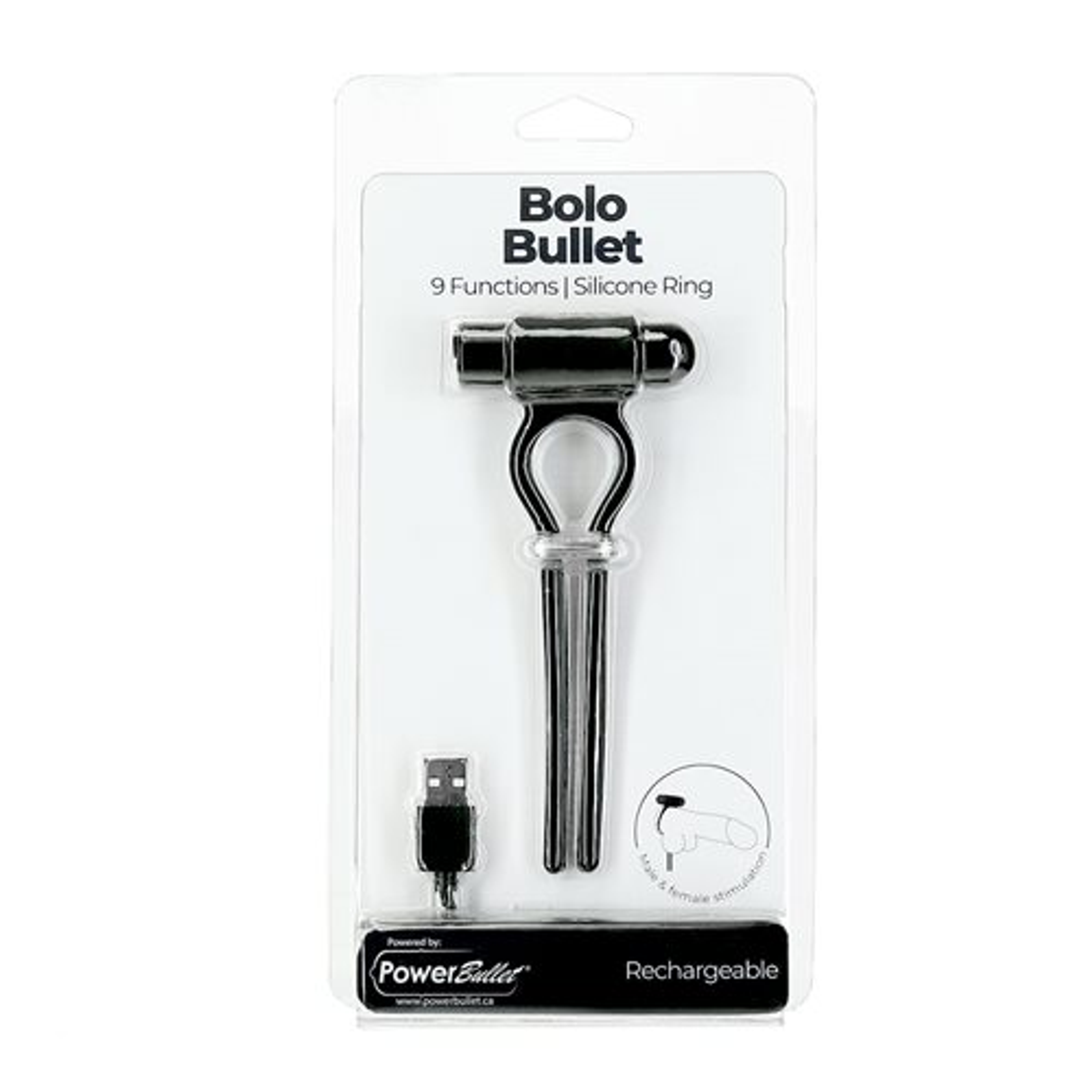 BMS Power Bullet Bolo Vibrating Couple's Ring