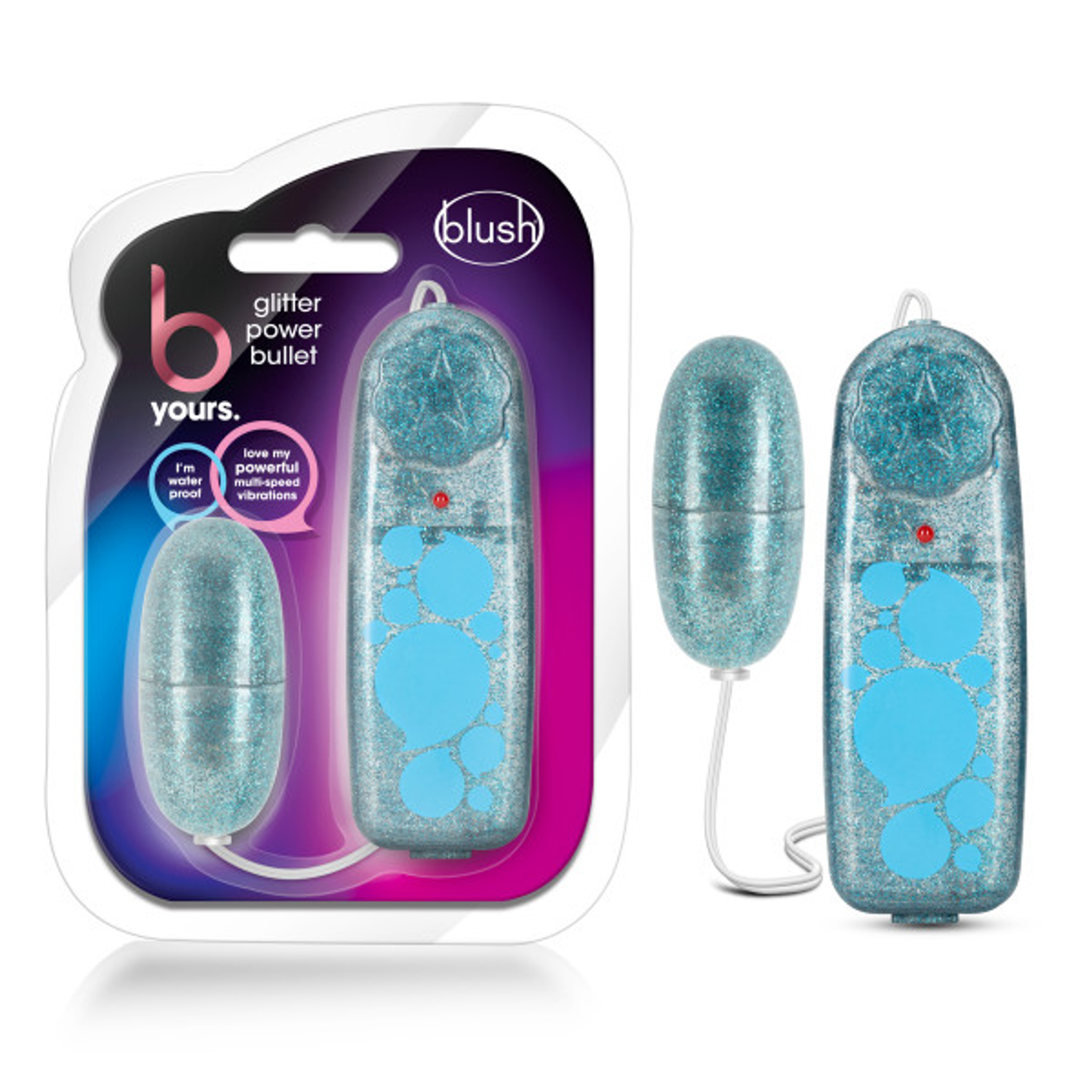 B Yours Glitter Power Bullet, Blue