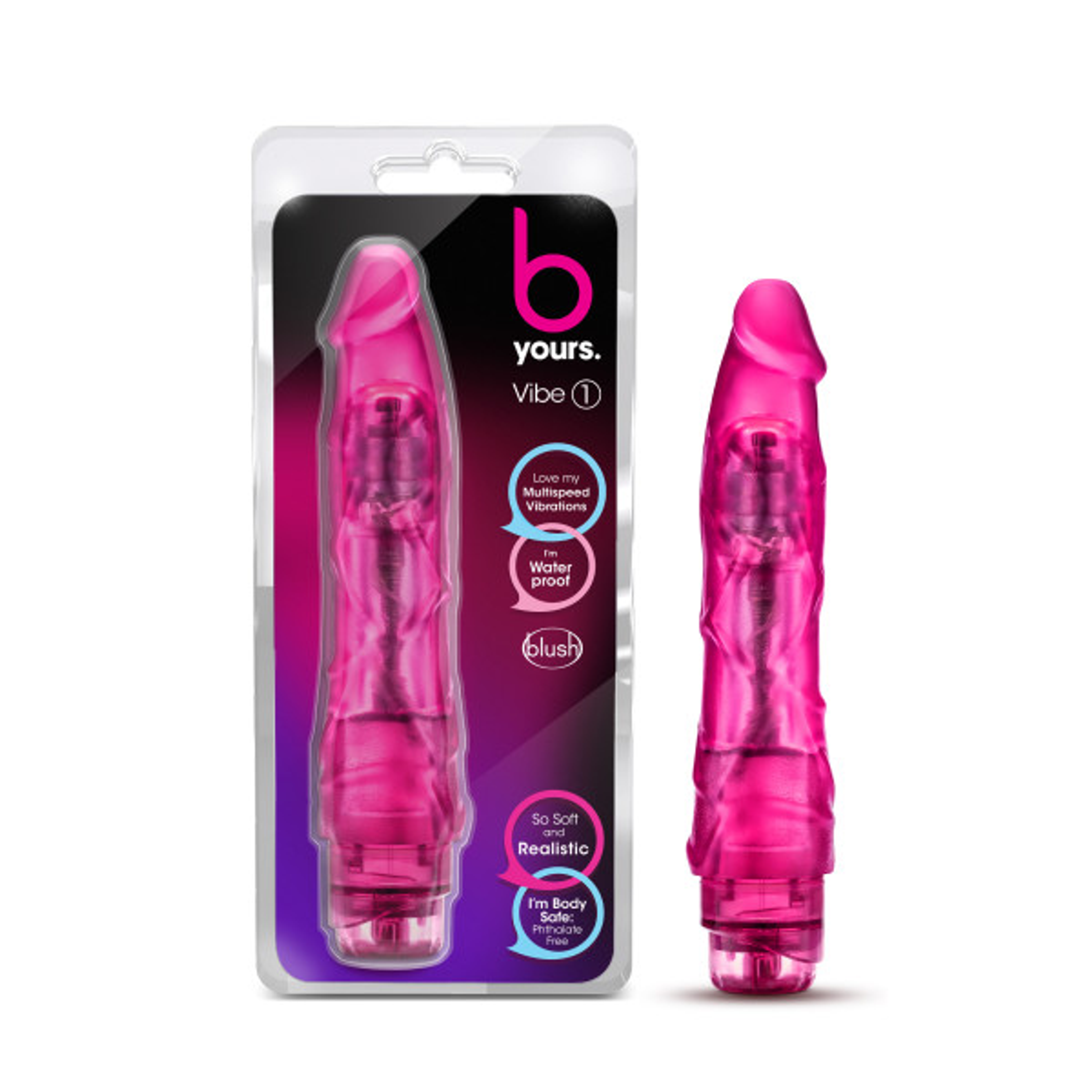 B Yours Cockvibe #1 Flexible Vibrator, Pink