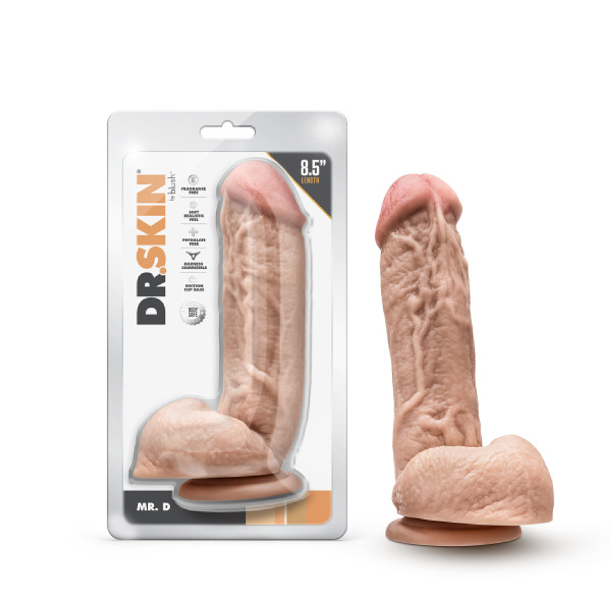 Dr. Skin 8.5-Inch Dildo with Balls
