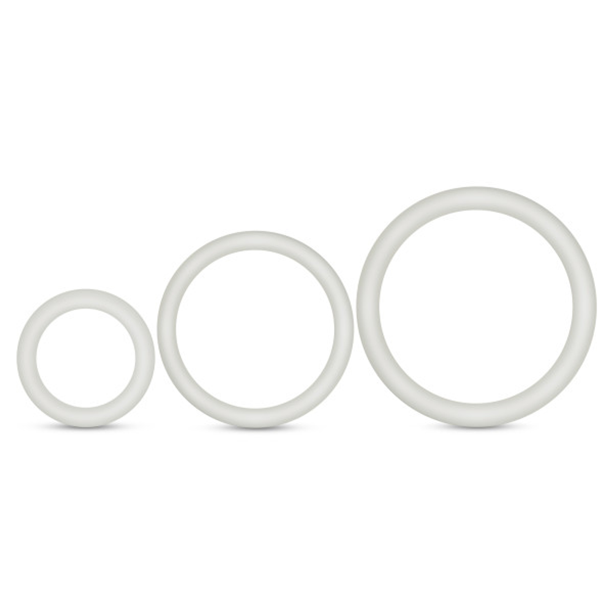 Performance VS4 Pure Silicone Ring Set White