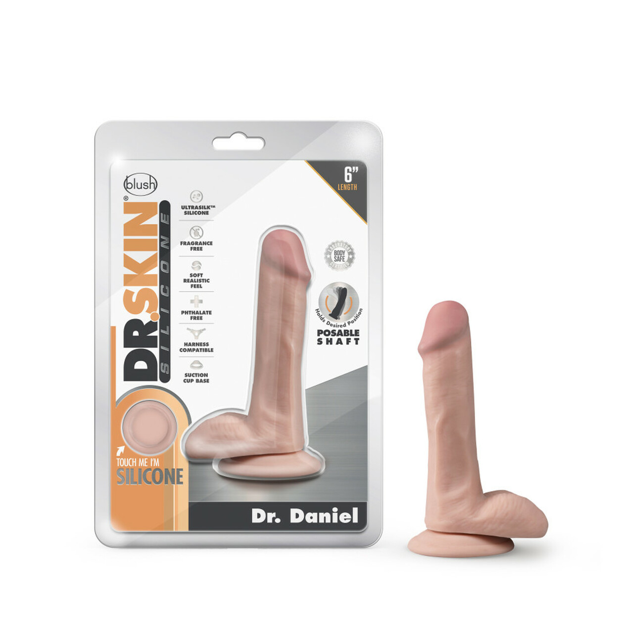 Dr. Skin Silicone Dr. Daniel 6in Dildo