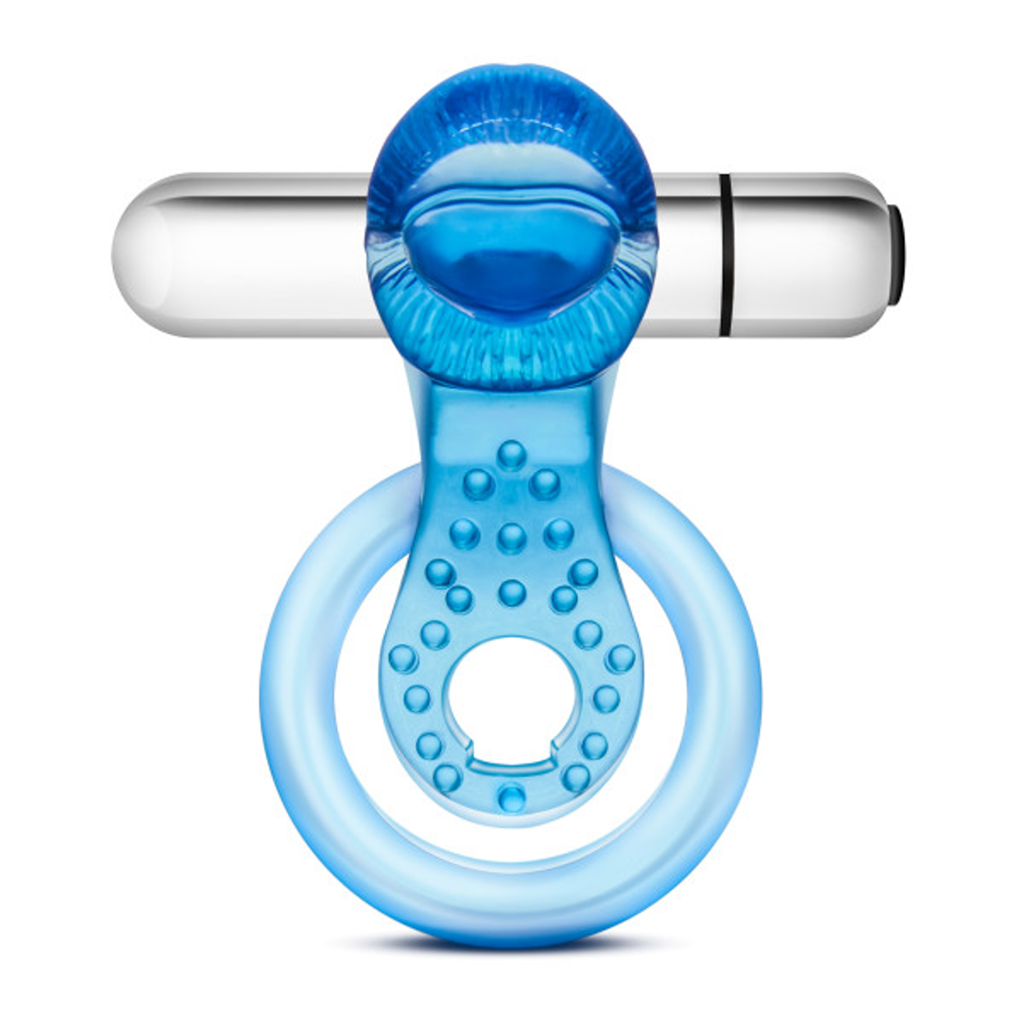 Explore STAY HARD 10 FUNCTION VIBRATING TONGUE RING BLUE