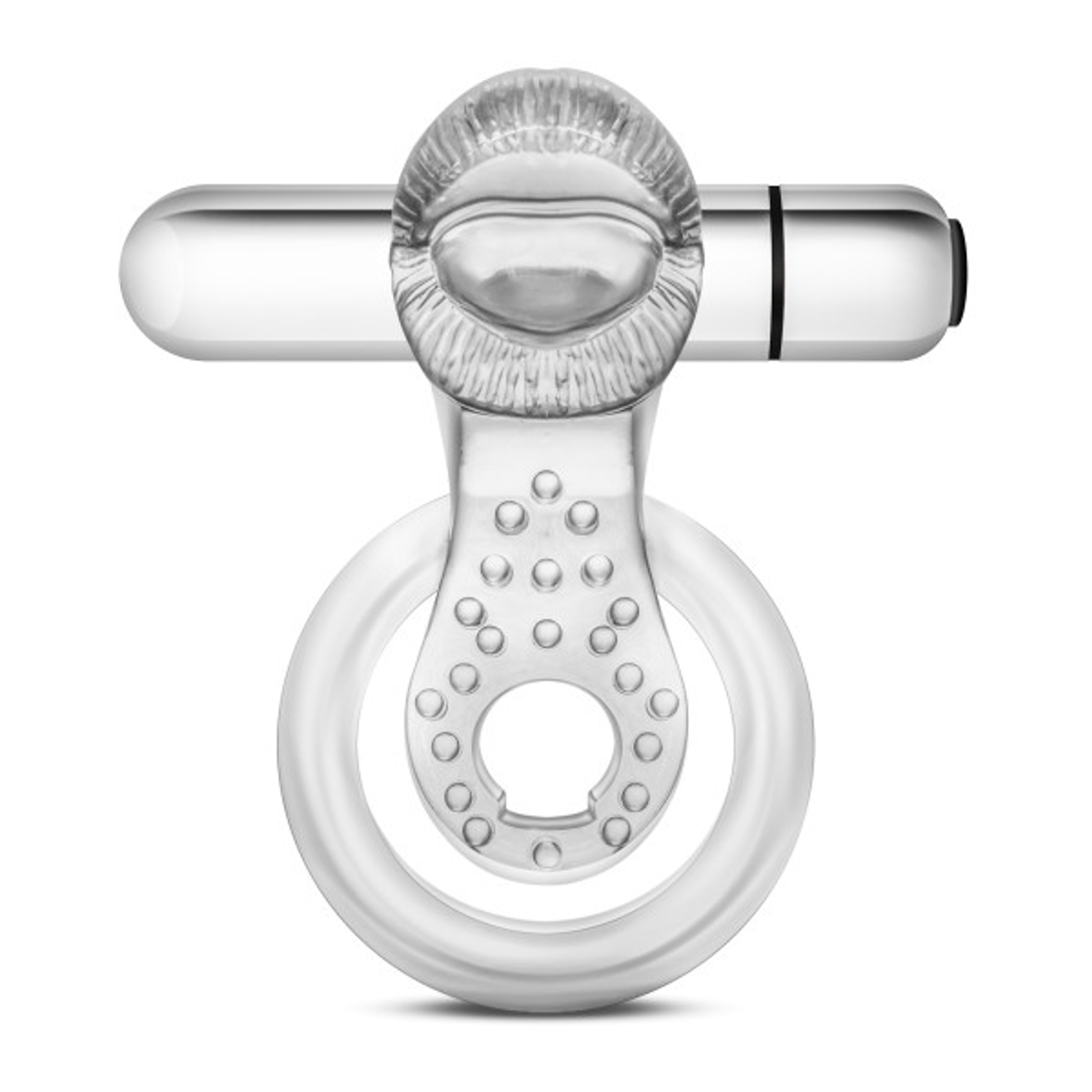 Stay Hard 10-Function Vibrating Tongue Ring | Clear
