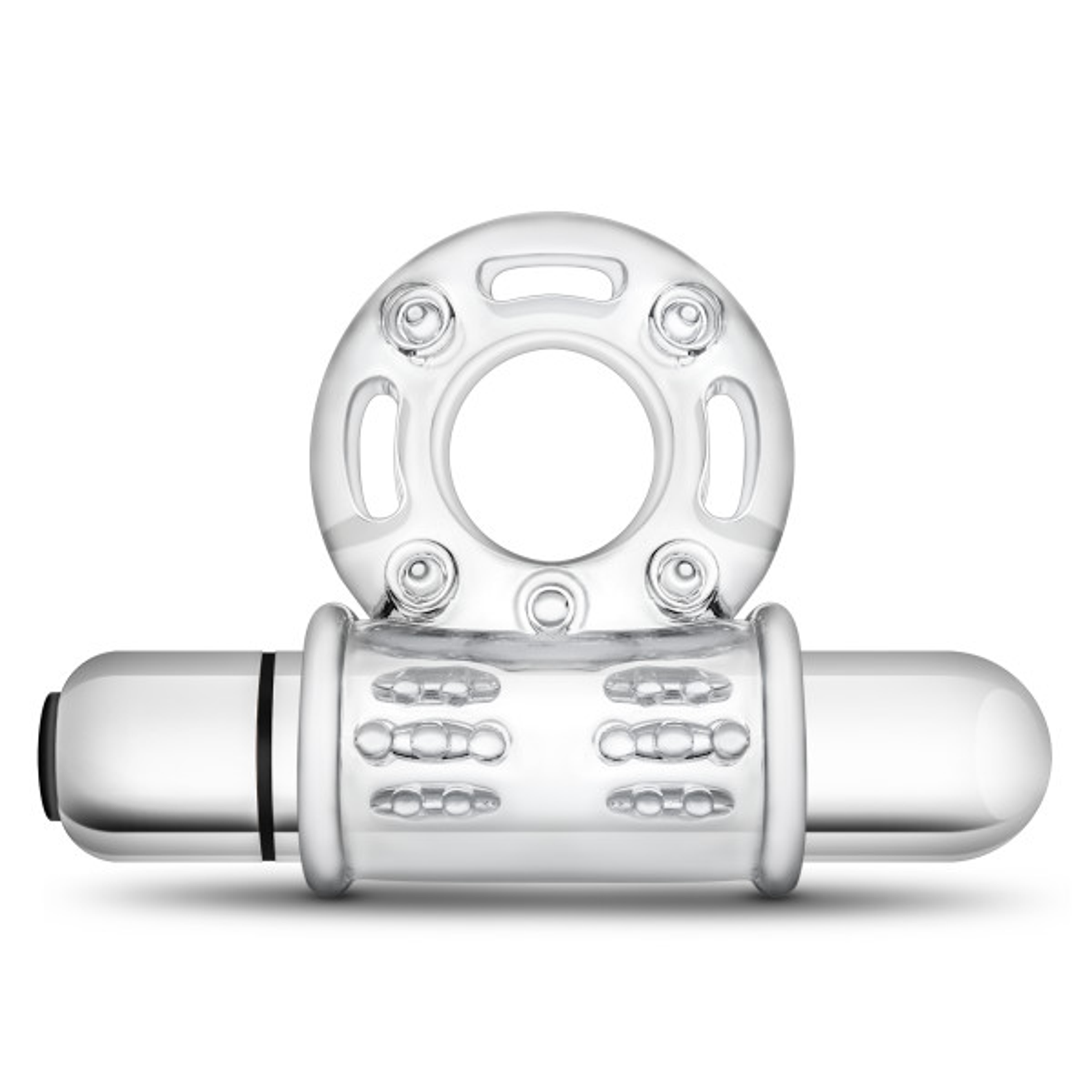 Stay Hard 10-Function Vibrating Bull Ring Clear
