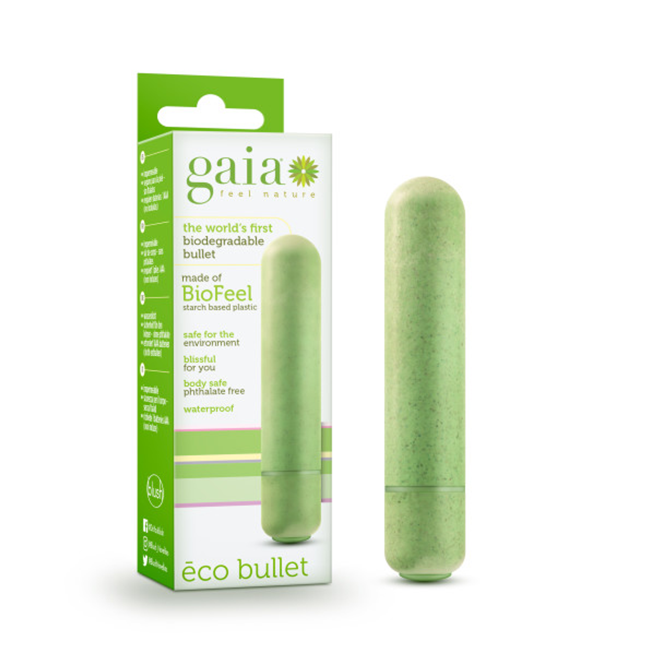 Blush Gaia Eco Bullet Green | Earth-Minded Mini Vibe