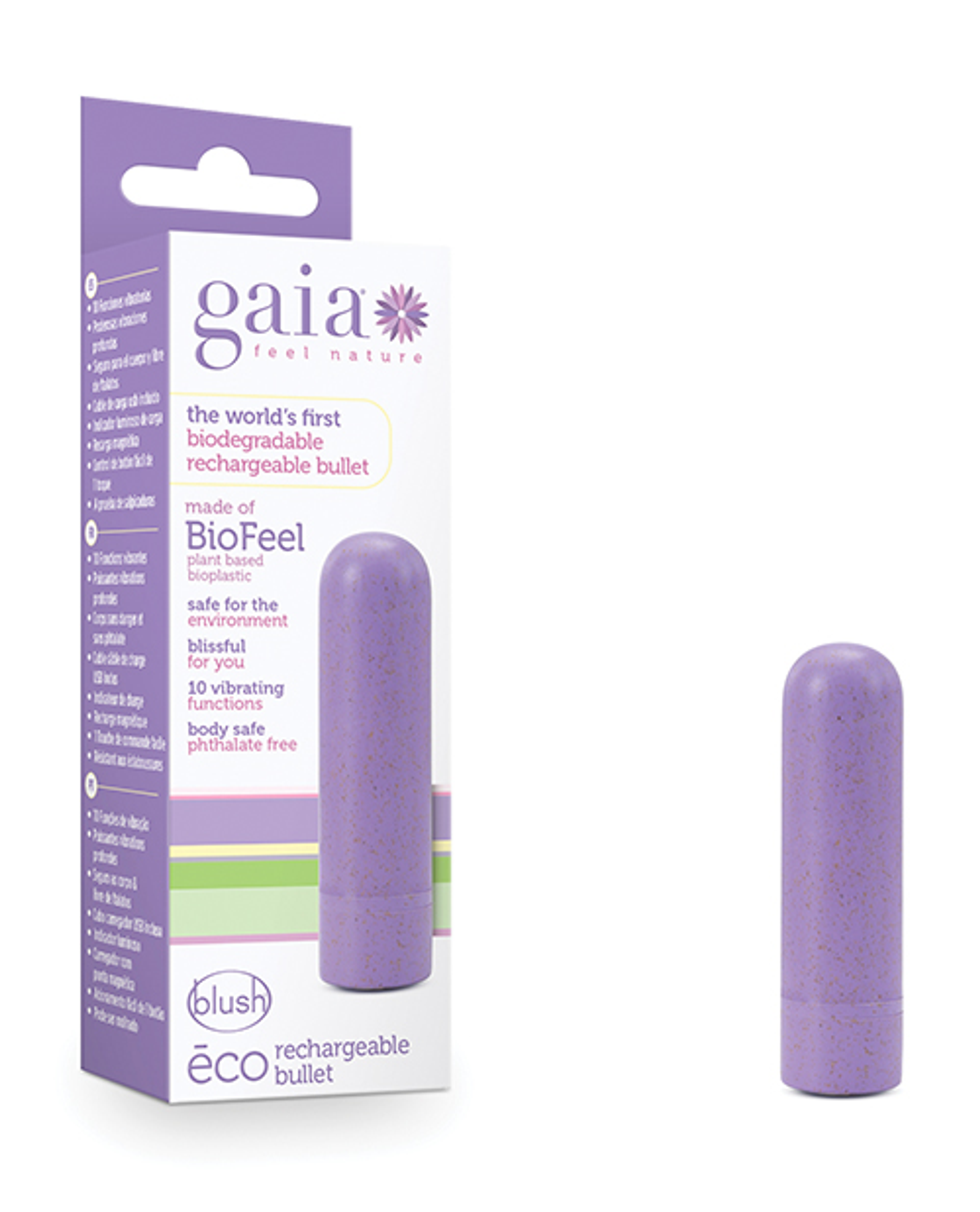 Gaia Eco Bullet Lilac Rechargeable – Blush Eco-Friendly Bullet Vibe