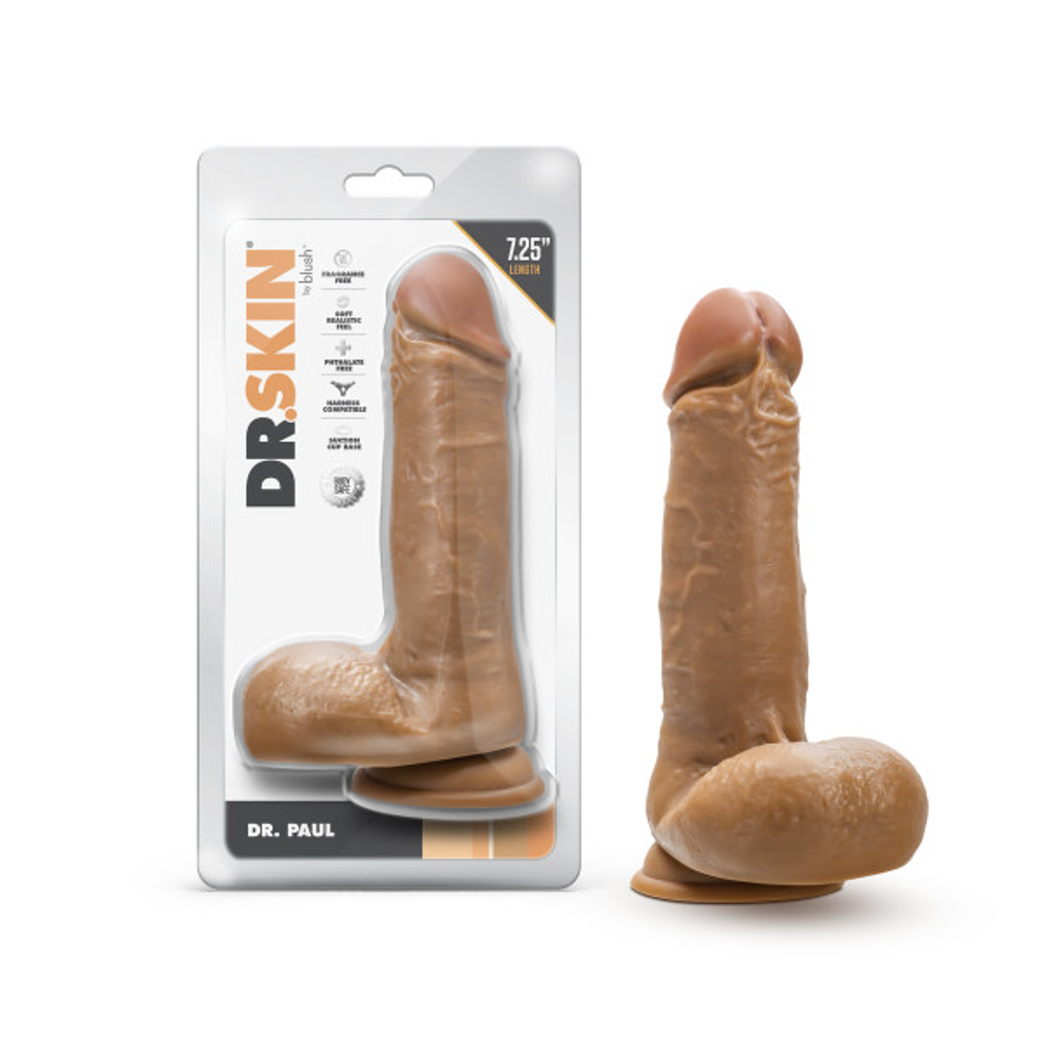 Dr. Paul 7.25-Inch Dildo With Balls Tan