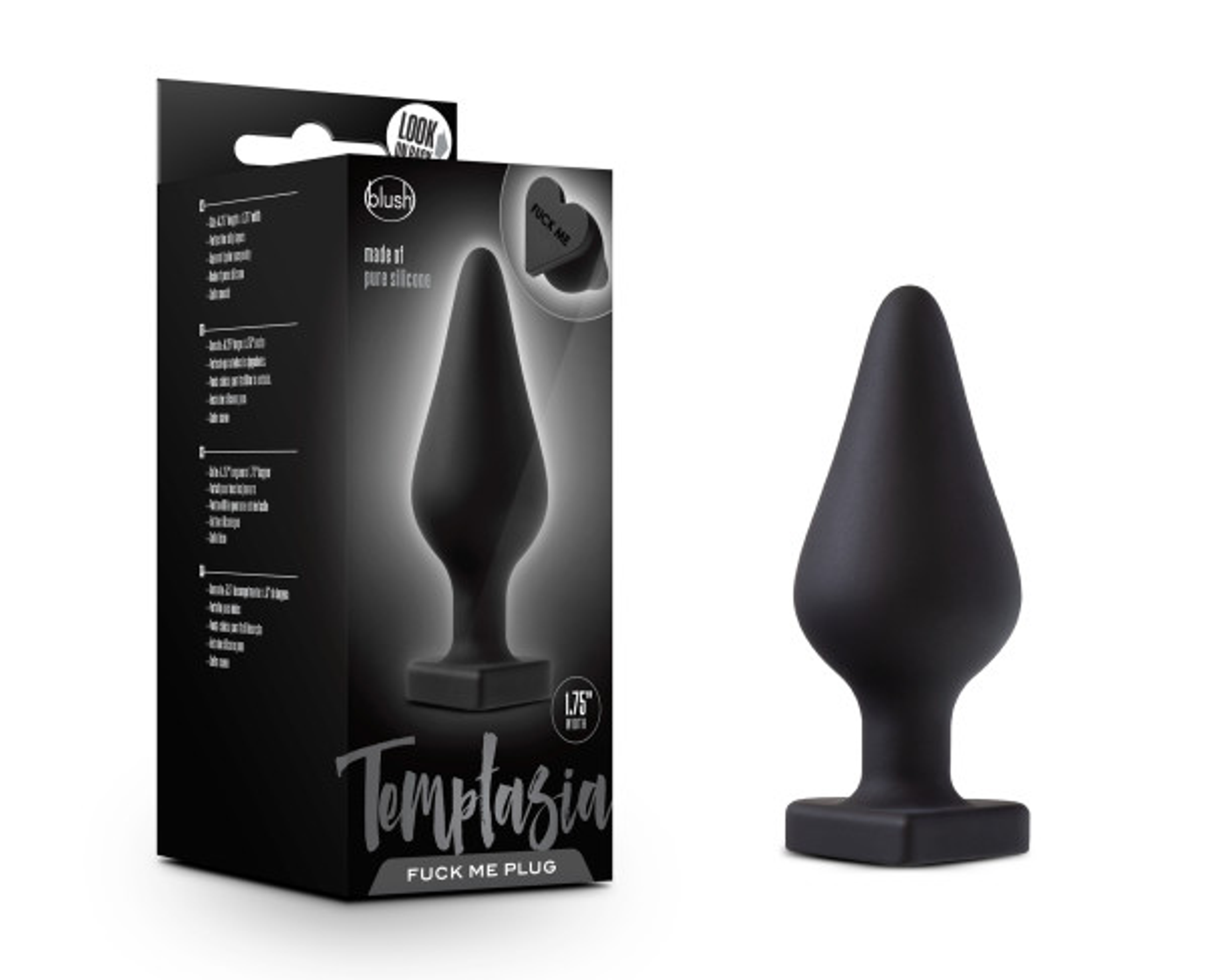 Explore TEMPTASIA FUCK ME BUTT PLUG BLACK