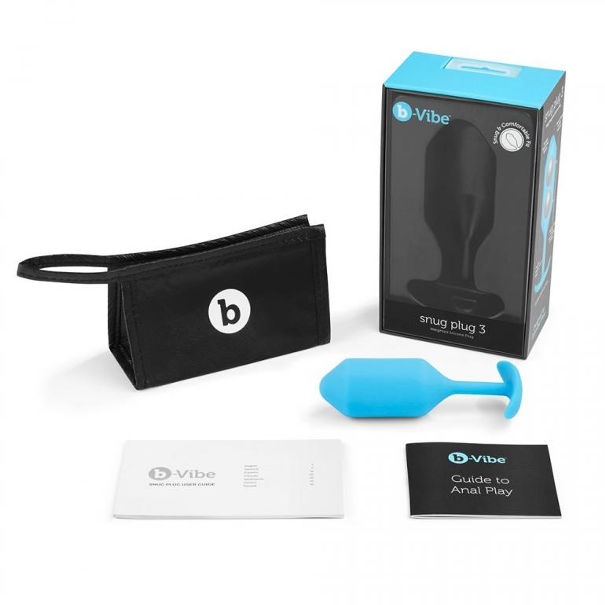 Snug Plug 3 (Teal) – Weighted Silicone Butt Plug by B-Vibe