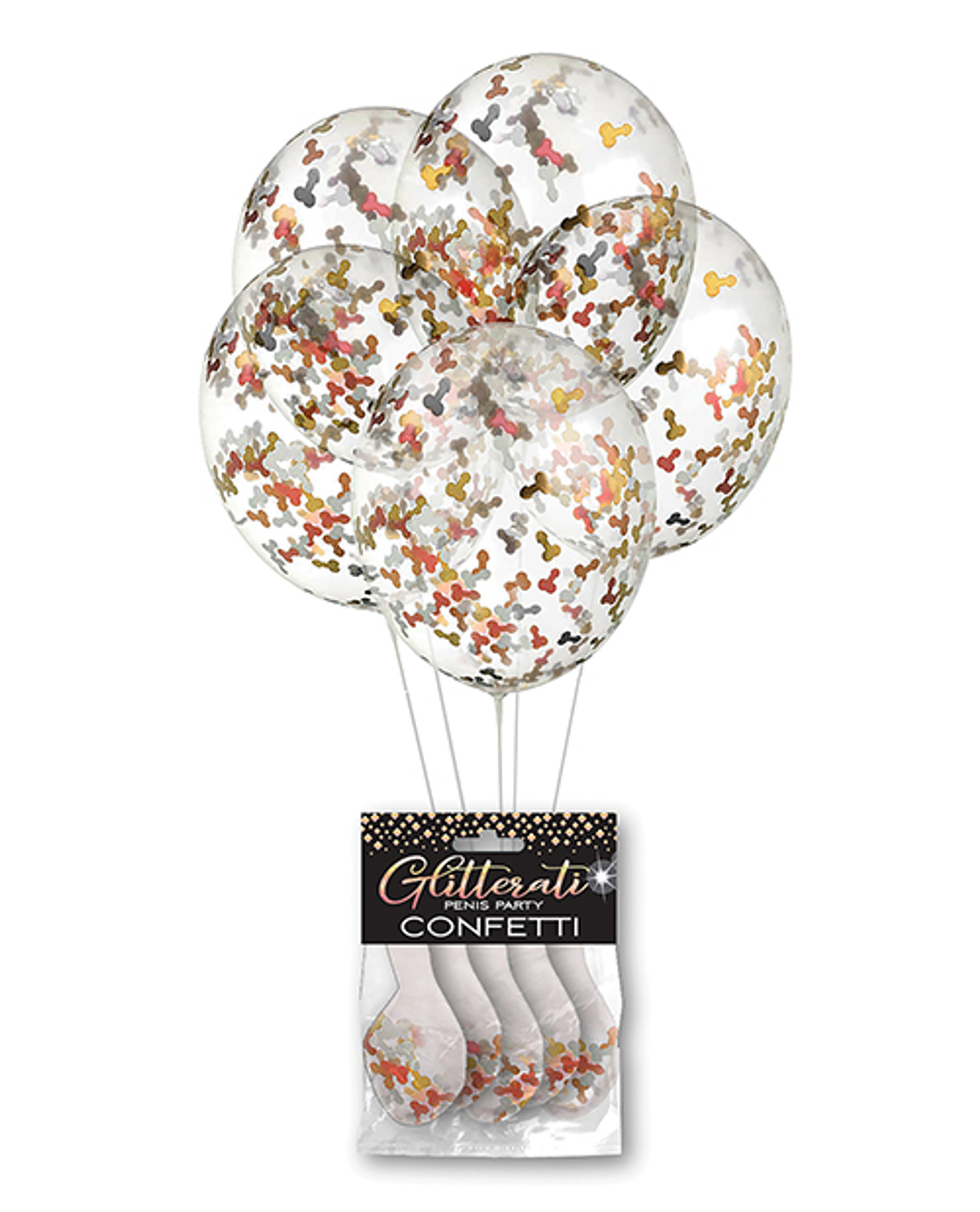 Glitterati Penis Confetti Balloons | Party Decor
