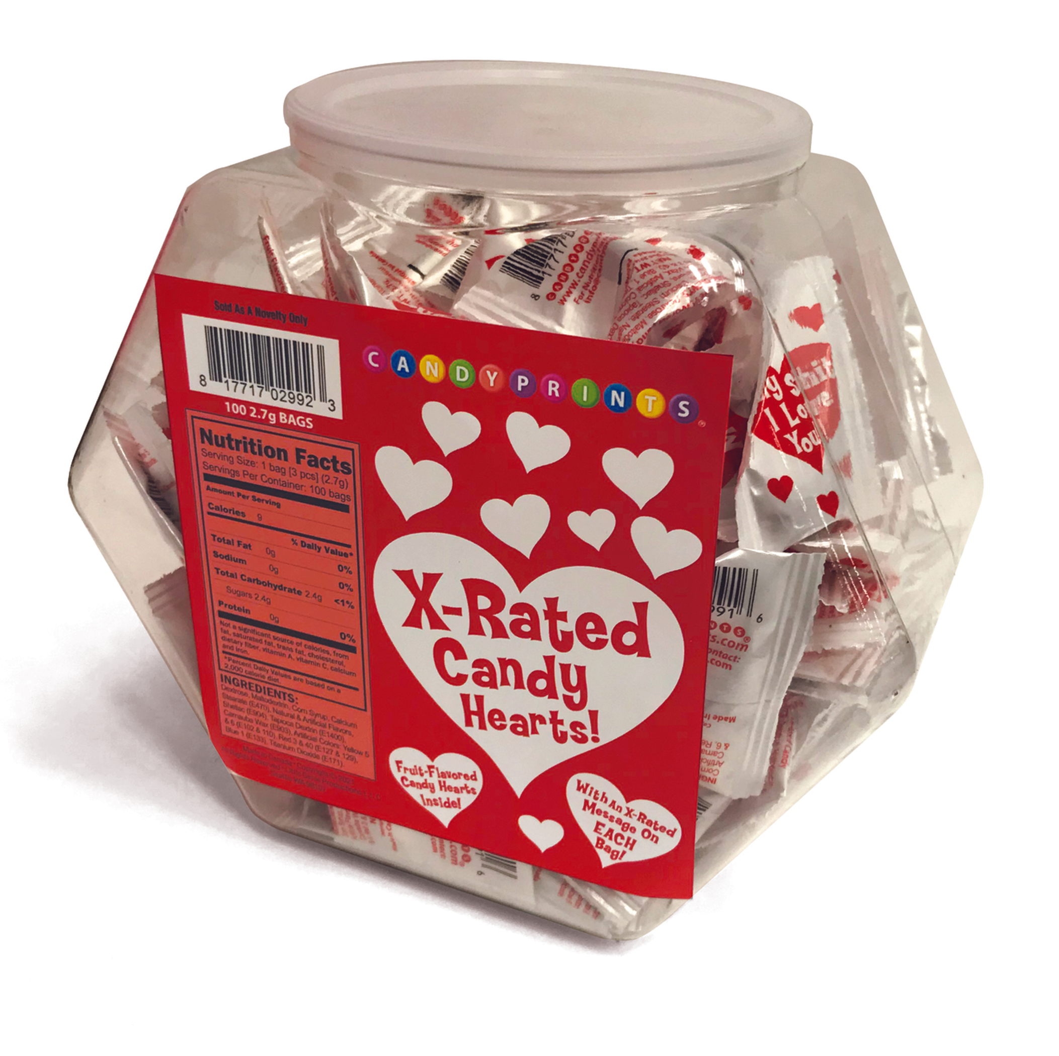 X-Rated Valentine Candy Display, 100 Bags