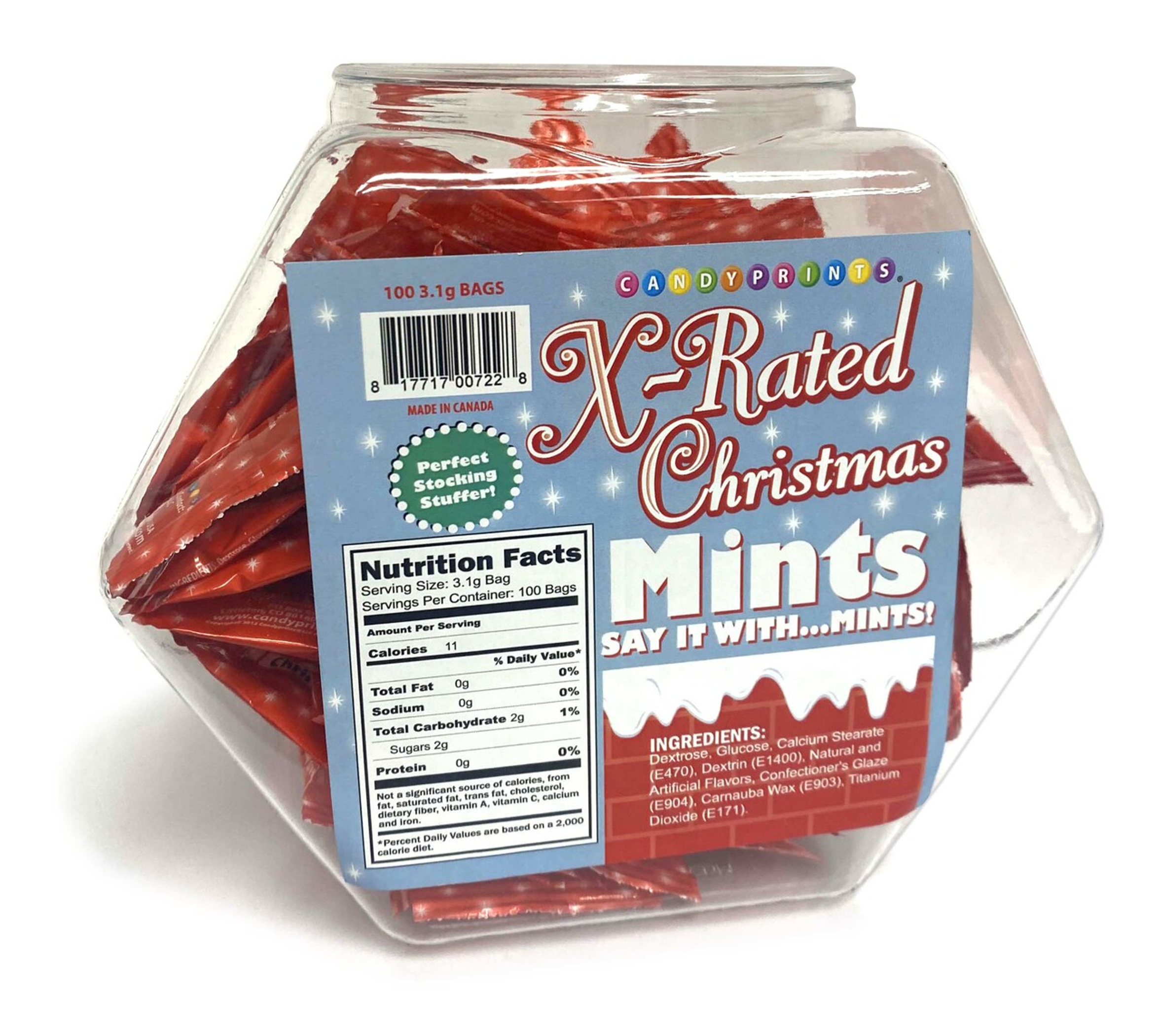 Xmas Amusemints Holiday Mint Display, 100pc
