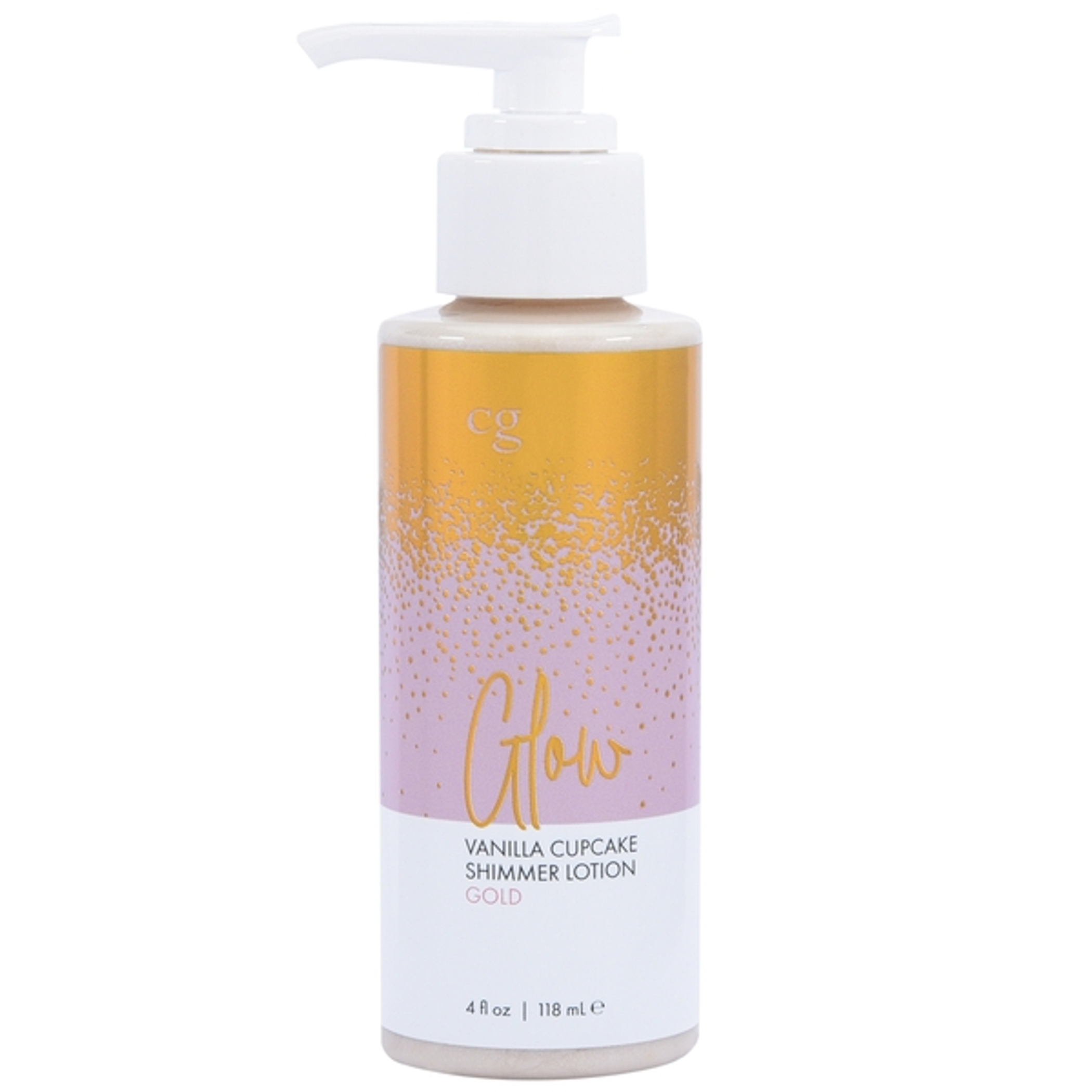 Glow Vanilla Cupcake Shimmer Lotion - Gold, 4 fl oz