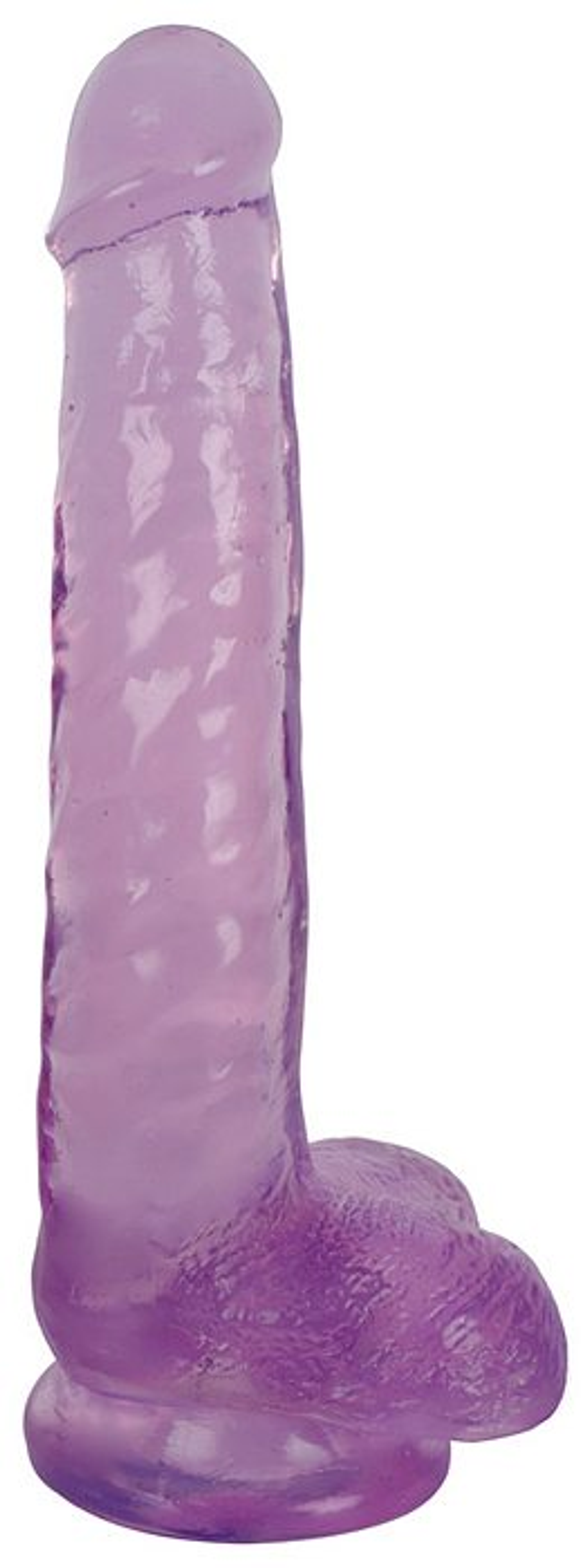 Lollicock 8-Inch Slim Stick With Balls, Grape Ice