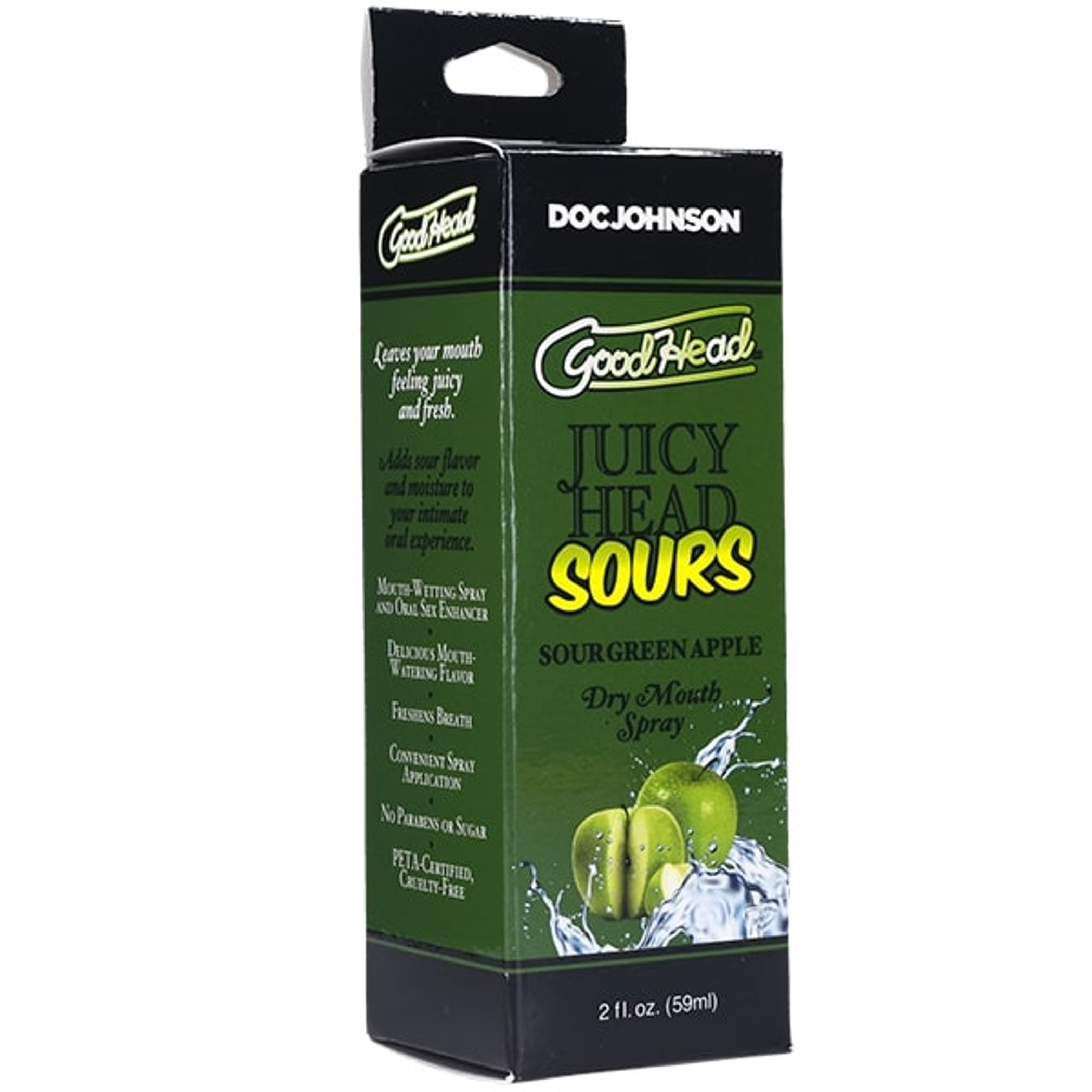 Juicy Head Sours Mouth Spray – Green Apple (2 oz)