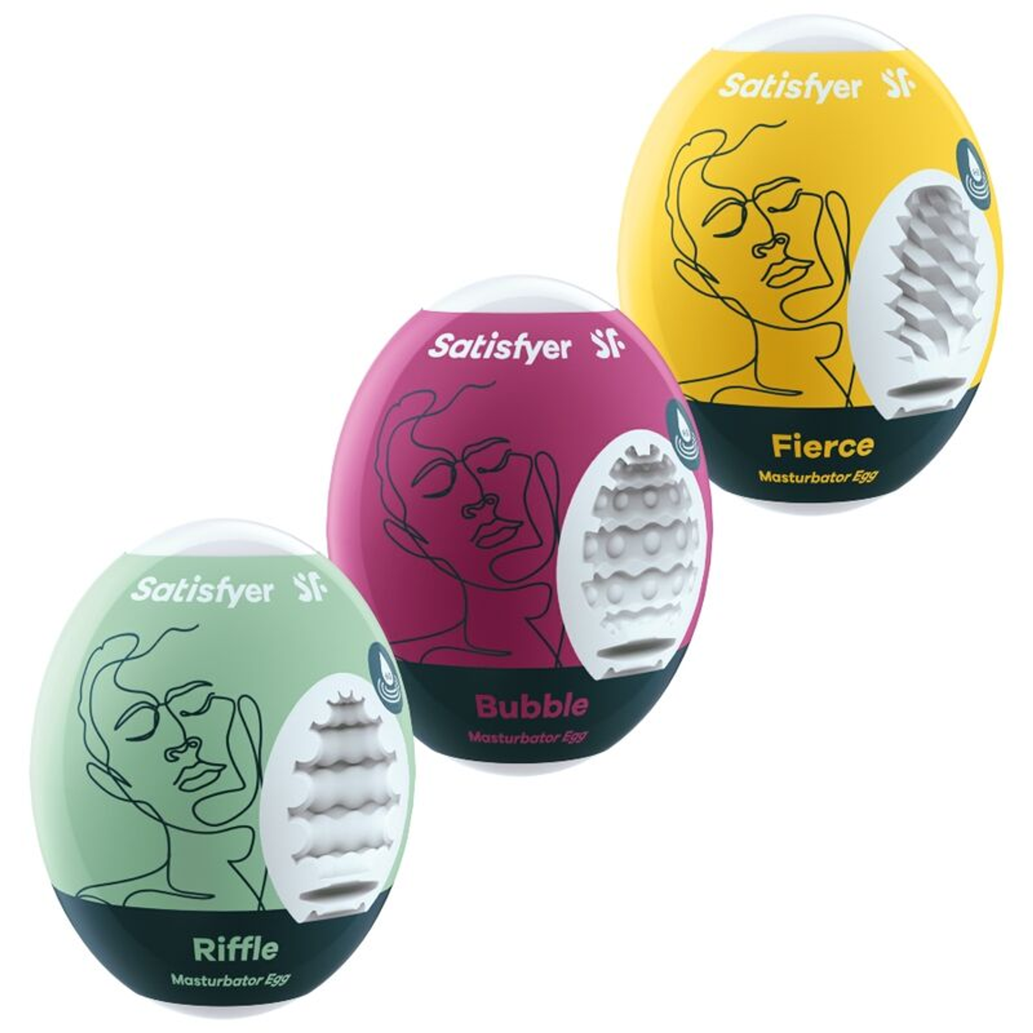 Satisfyer Masturbator Egg 3-Piece Set
