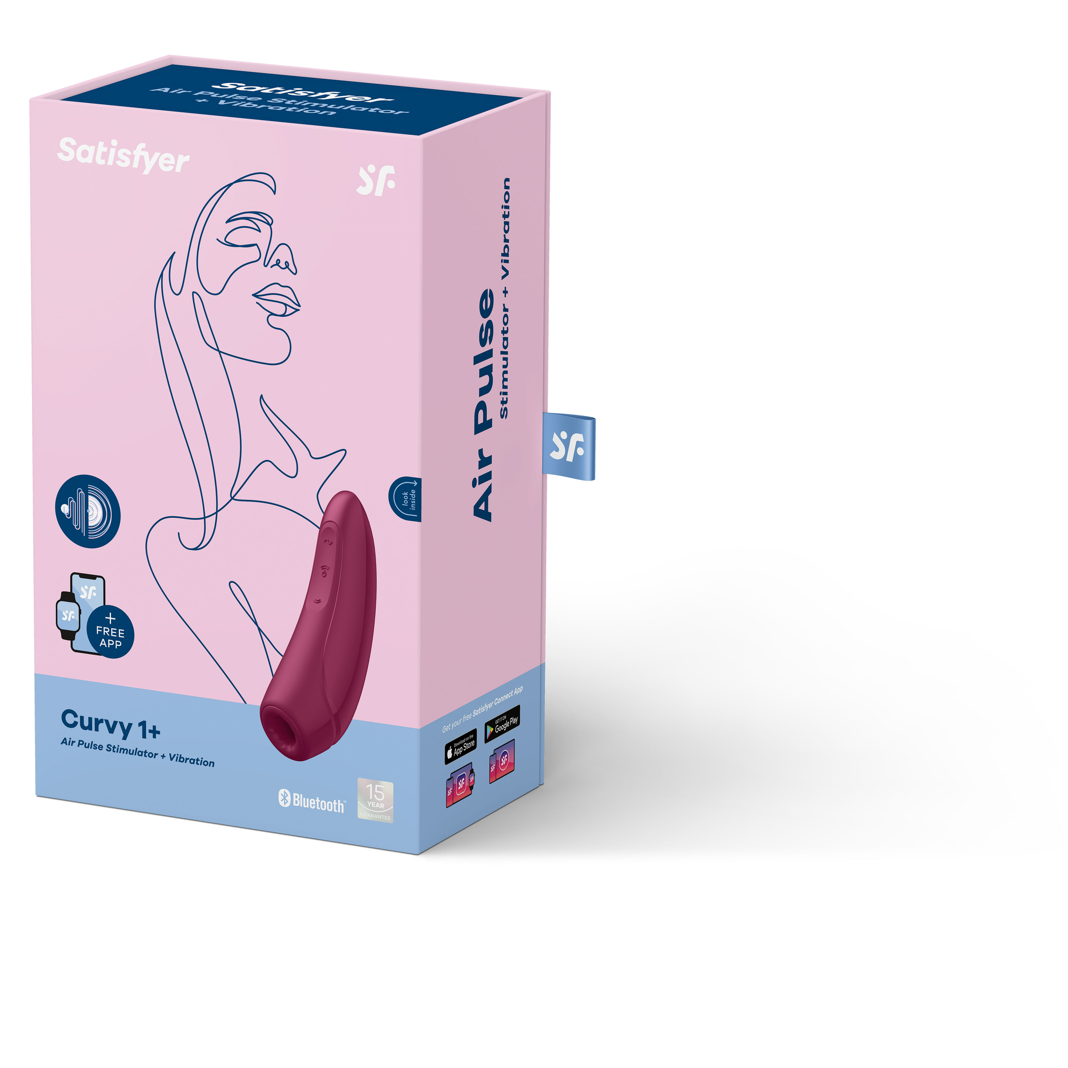Satisfyer Curvy 1+ Rose Red | App-Connected Vibrator