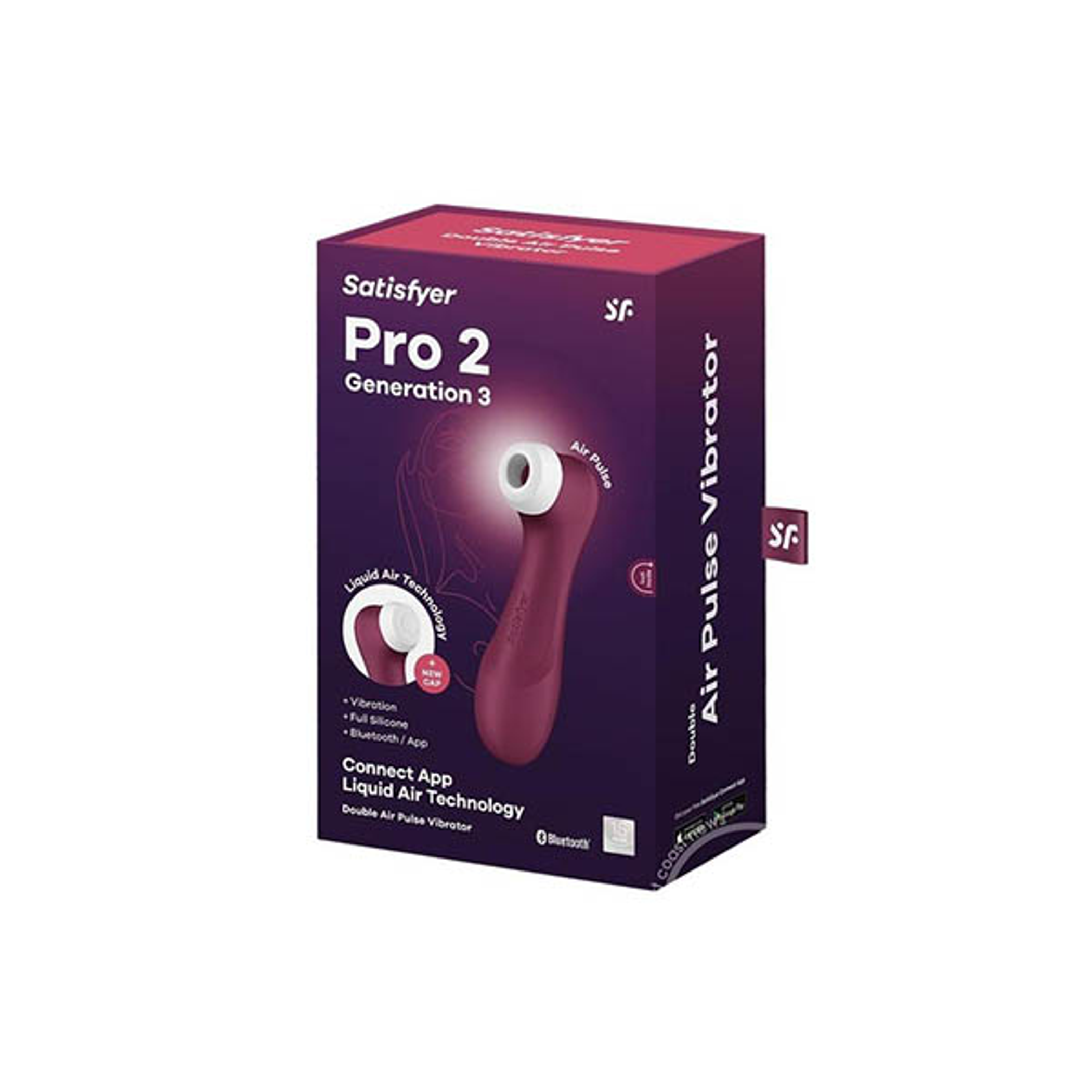 Satisfyer Pro 2 Gen 3 Wine Red | App Air-Pulse Vibe