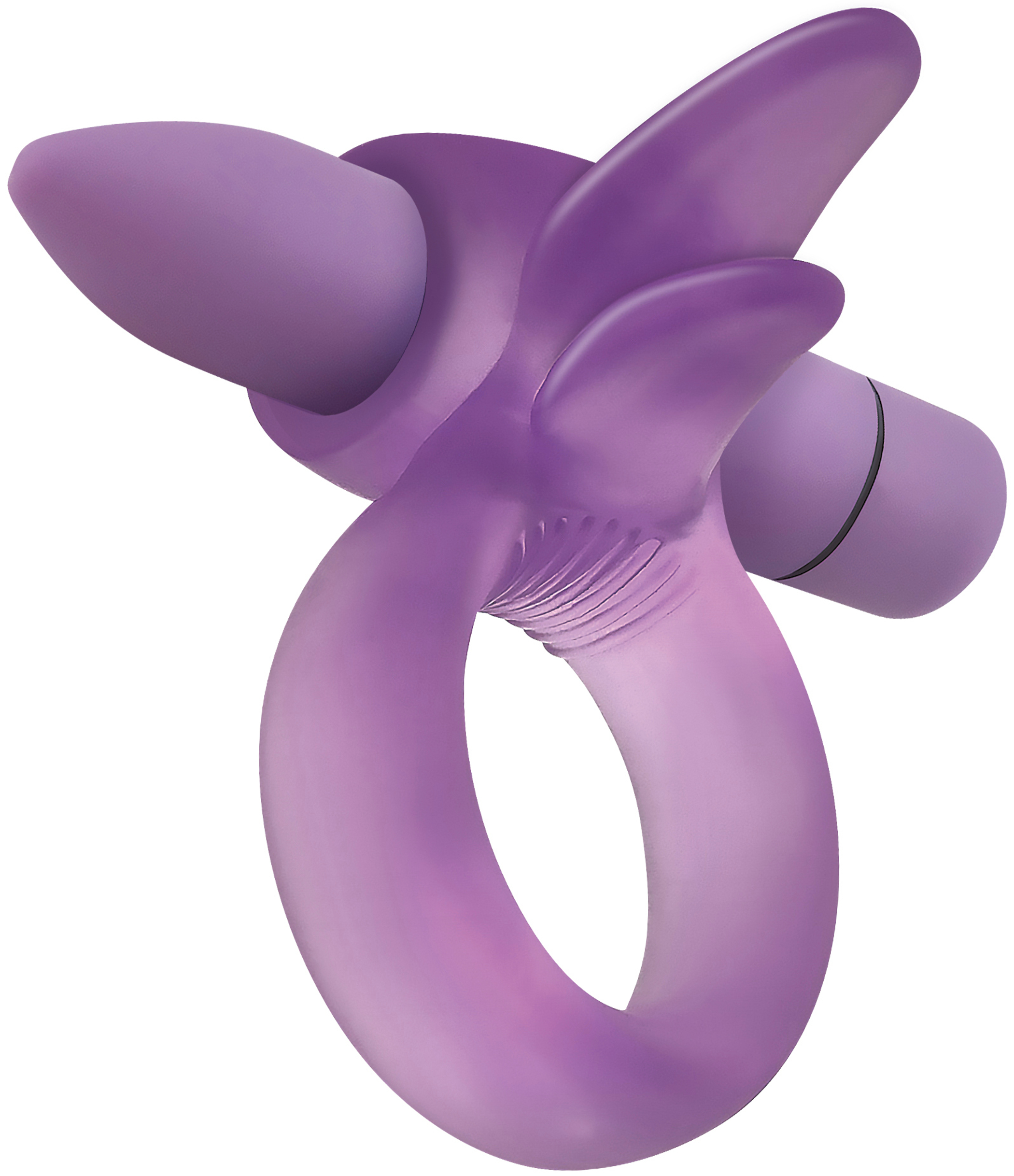 Adam & Eve Vibrating Tongue Ring | Couples Cock Ring