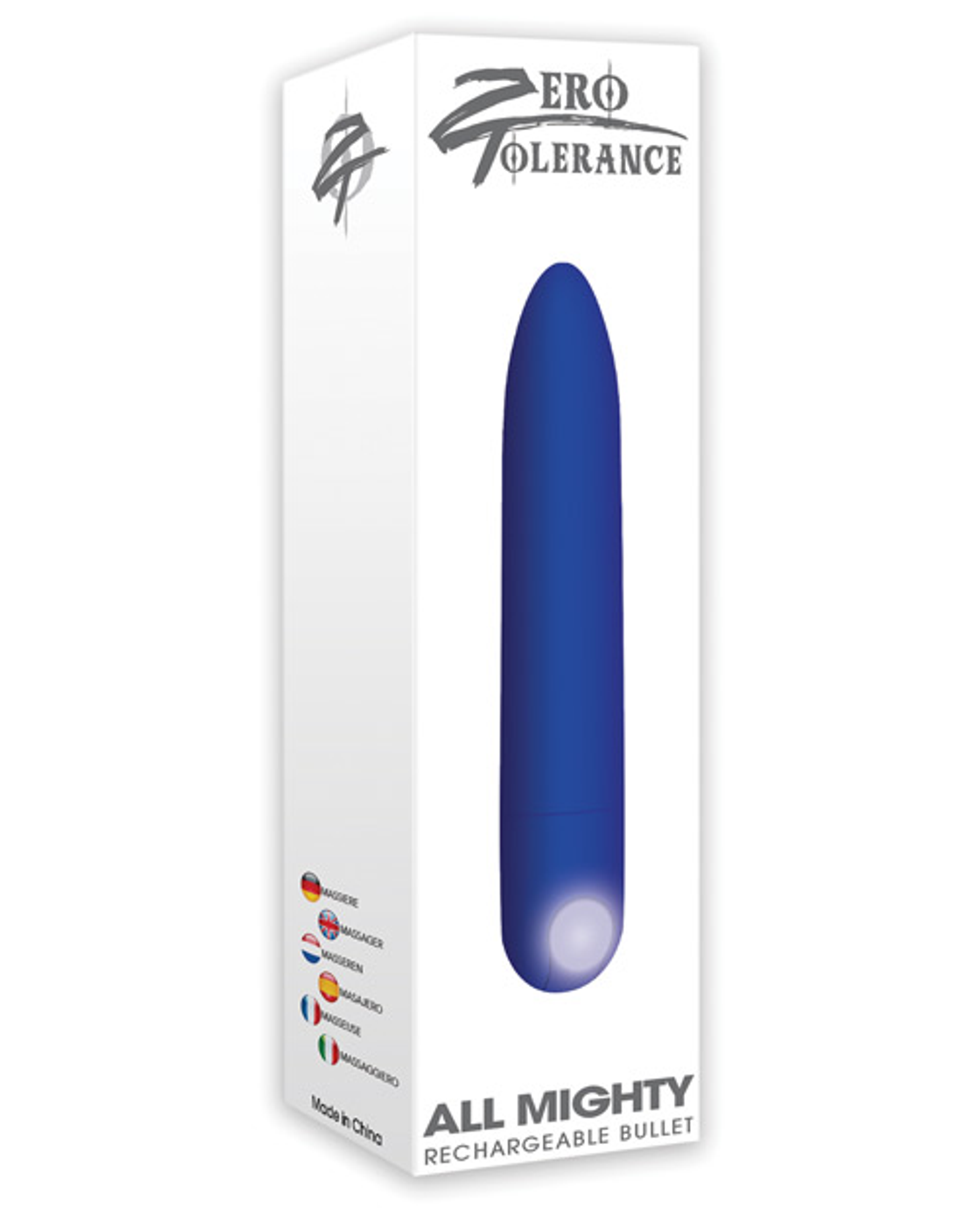 Zero Tolerance Blue Rechargeable Bullet – Pocket-Size Power